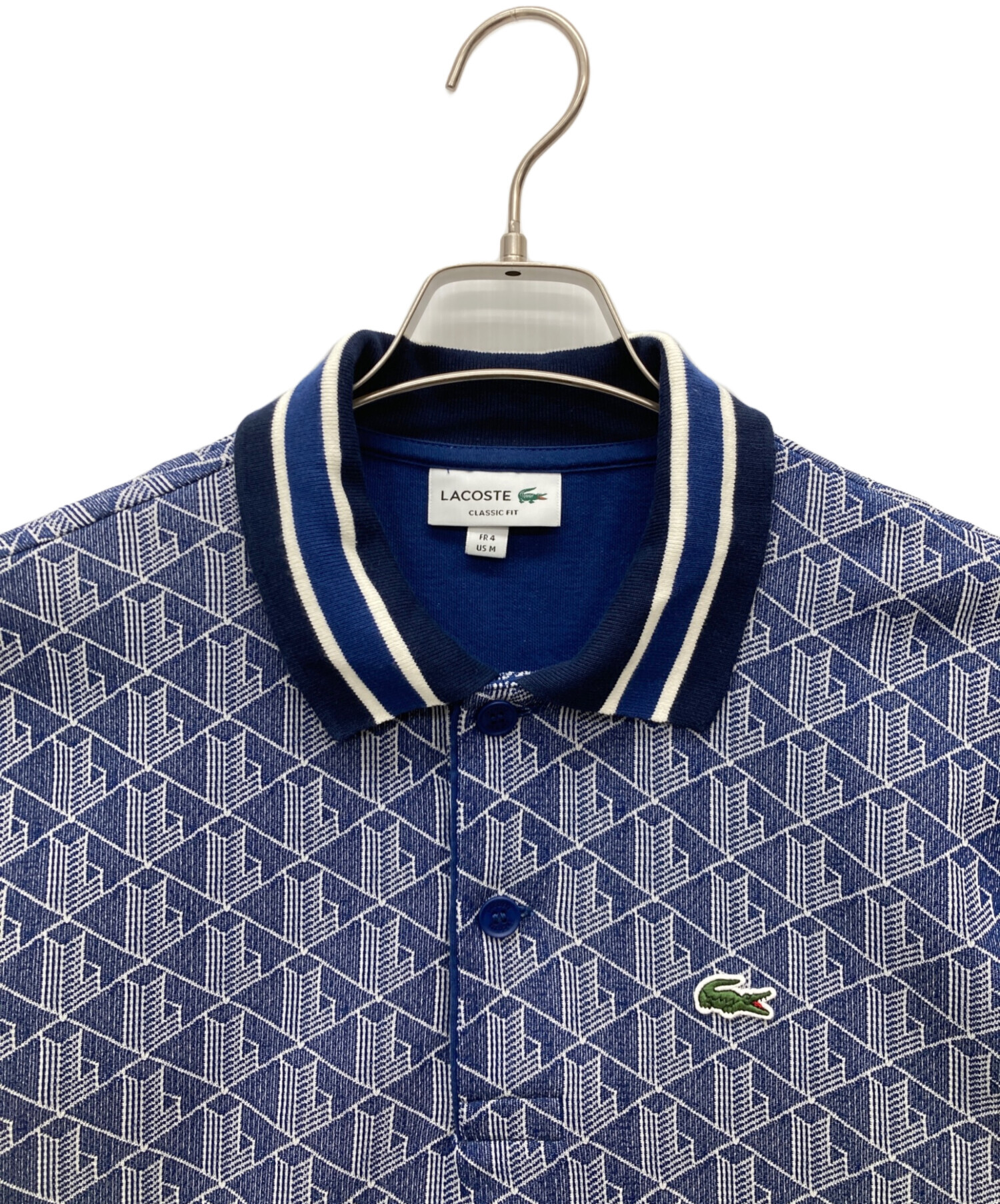 中古・古着通販】LACOSTE (ラコステ) ポロシャツ ブルー サイズ:SIZE 