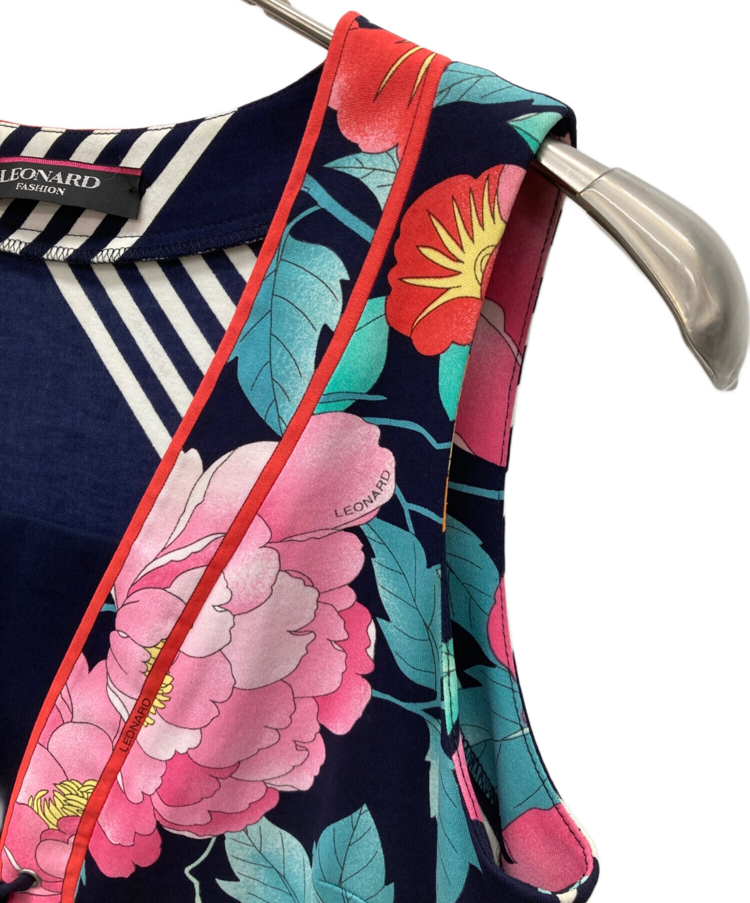 LEONARD FASHION ノースリーブ 花柄 ワンピース