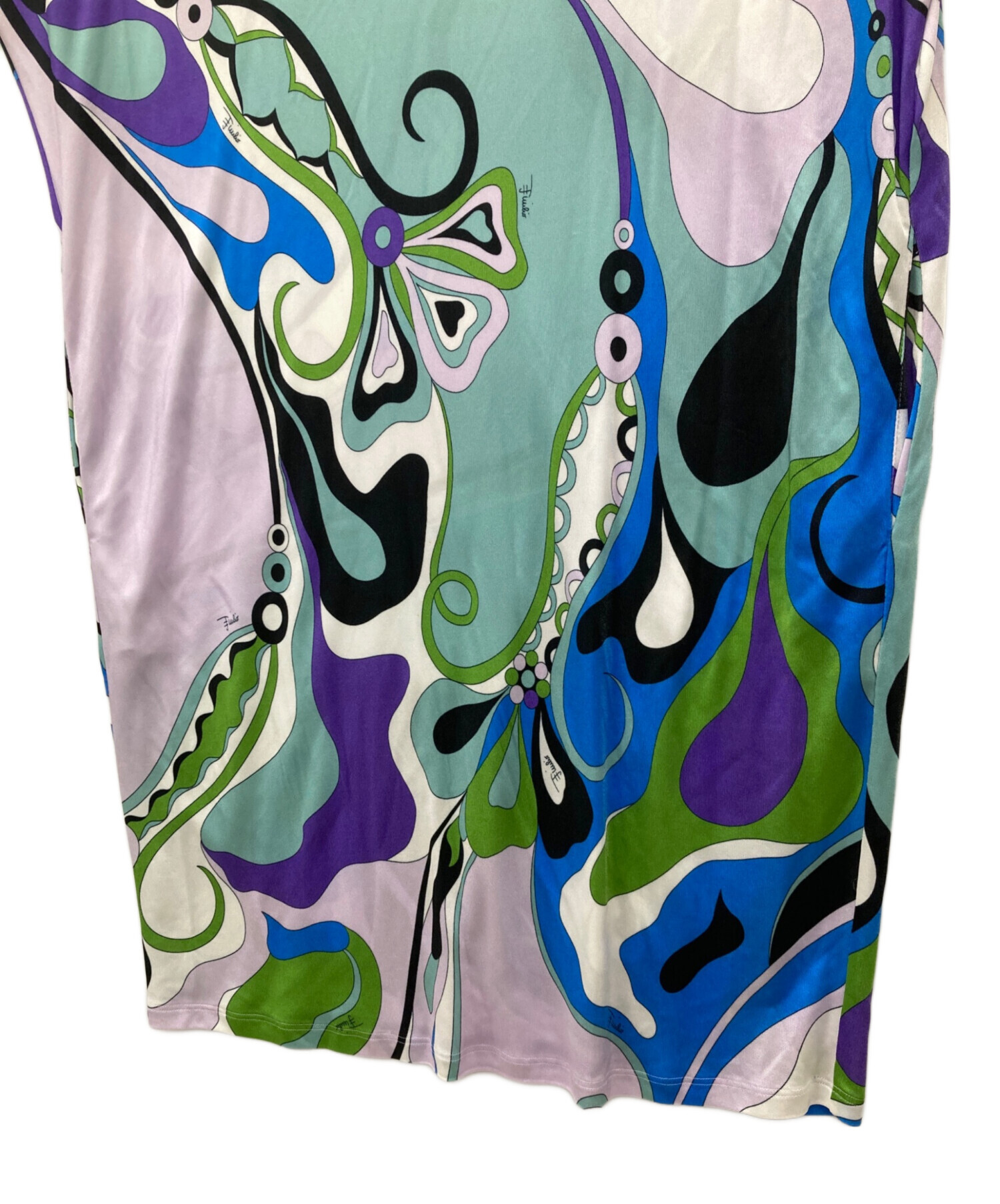 中古・古着通販】Emilio Pucci (エミリオ プッチ) ワンピース ブルー