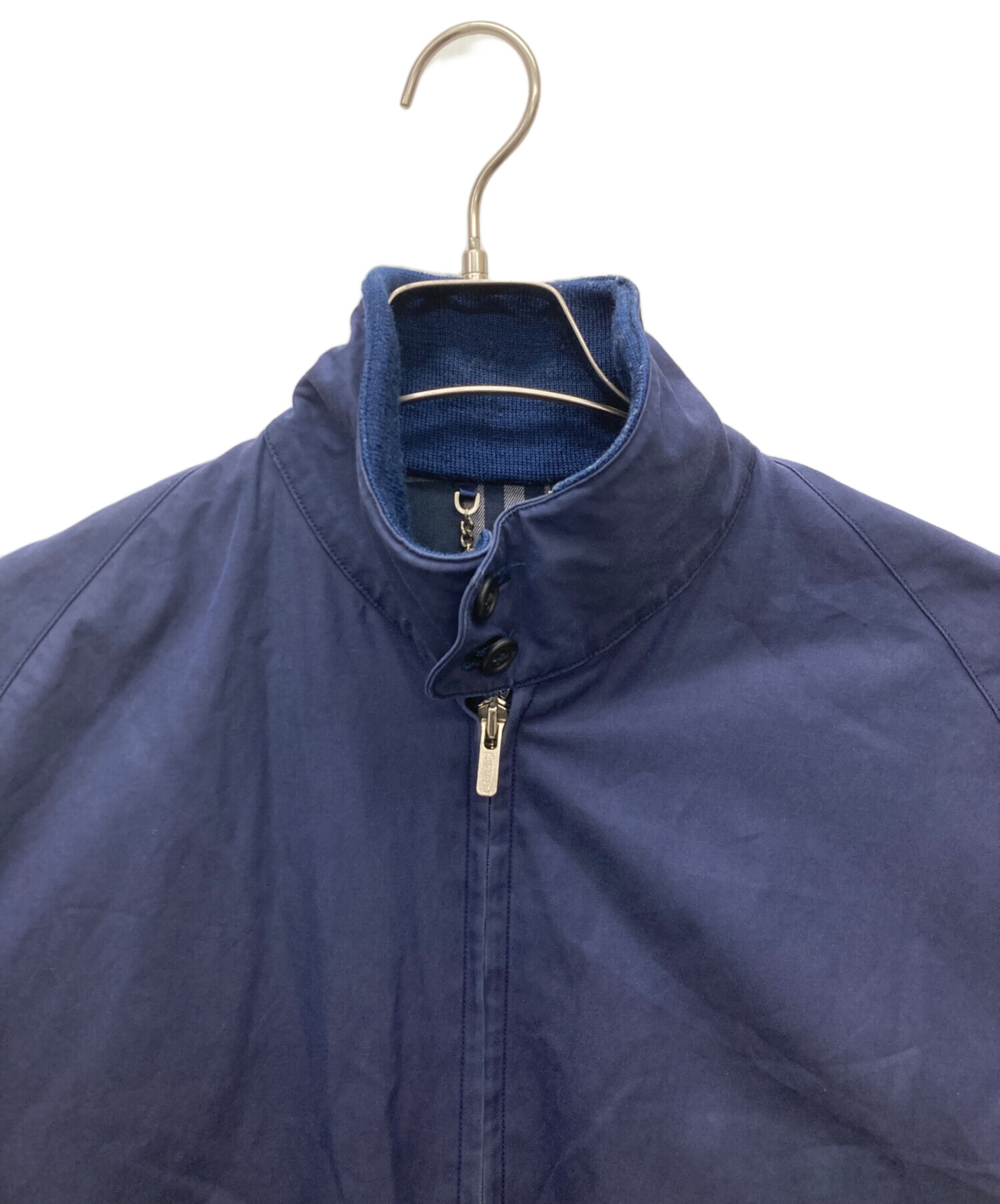 BURBERRY ネイビー スイングトップ　M BURBERRY - バーバリー スウィングトップ/ブルゾン ネイビー XLの通販