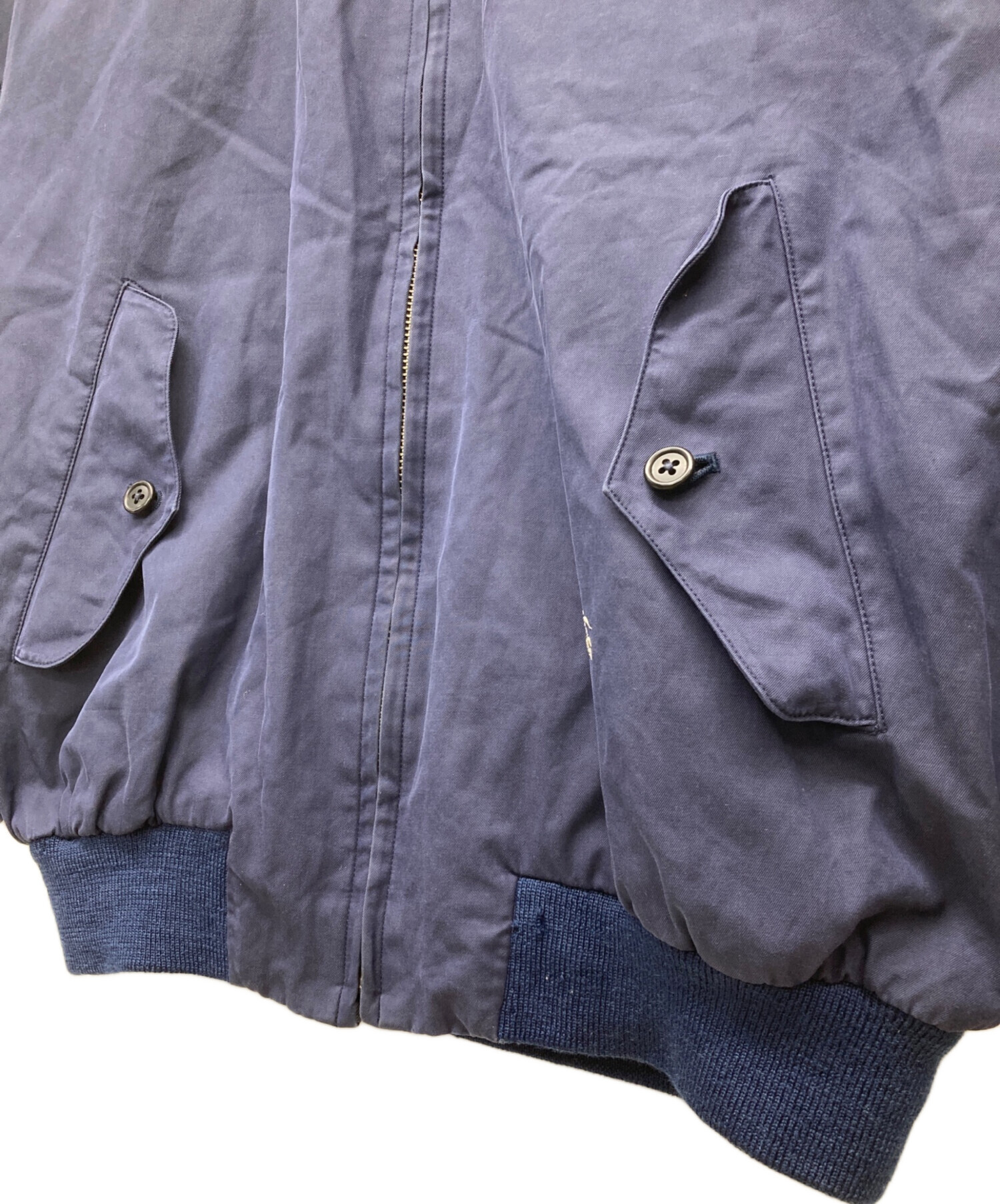 BURBERRY ネイビー スイングトップ　M BURBERRY - バーバリー スウィングトップ/ブルゾン ネイビー XLの通販