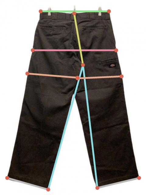 中古・古着通販】Dickies (ディッキーズ) ペインターダブルニーパンツ