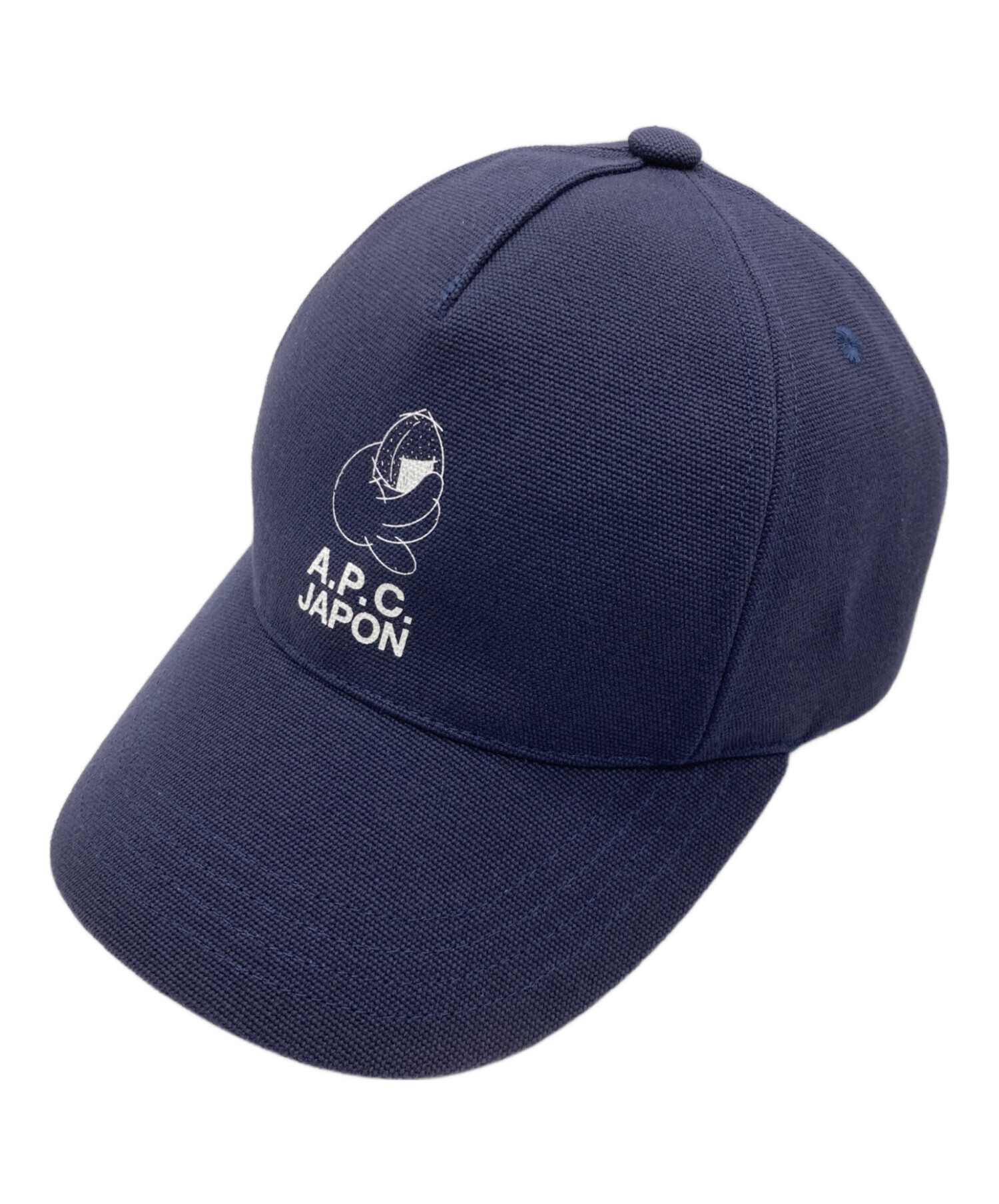 A.P.C. ネイビー キャップ 56 アーペーセー 中古・古着通販】A.P.C. (アーペーセー) キャップ ネイビー サイズ:56