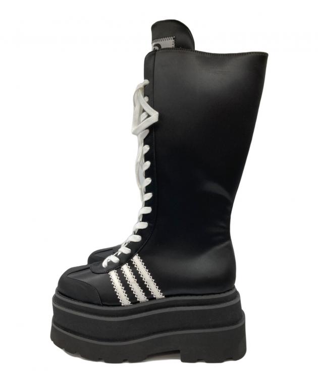 レースアップ ブラック ロングブーツ M Darich Darich ロングブーツ レースアップ ブラック ロングブーツ M Darich