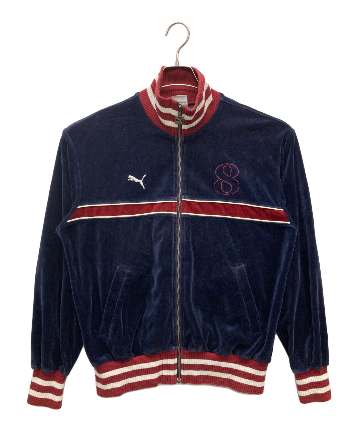 中古・古着通販】PUMA (プーマ) ベロアラックジャケット ネイビー