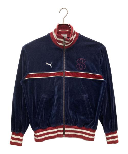 PUMA古着ジャケット PUMA - 美品ベロアXL】目利きプーマ刺繍 トラックジャケット古着