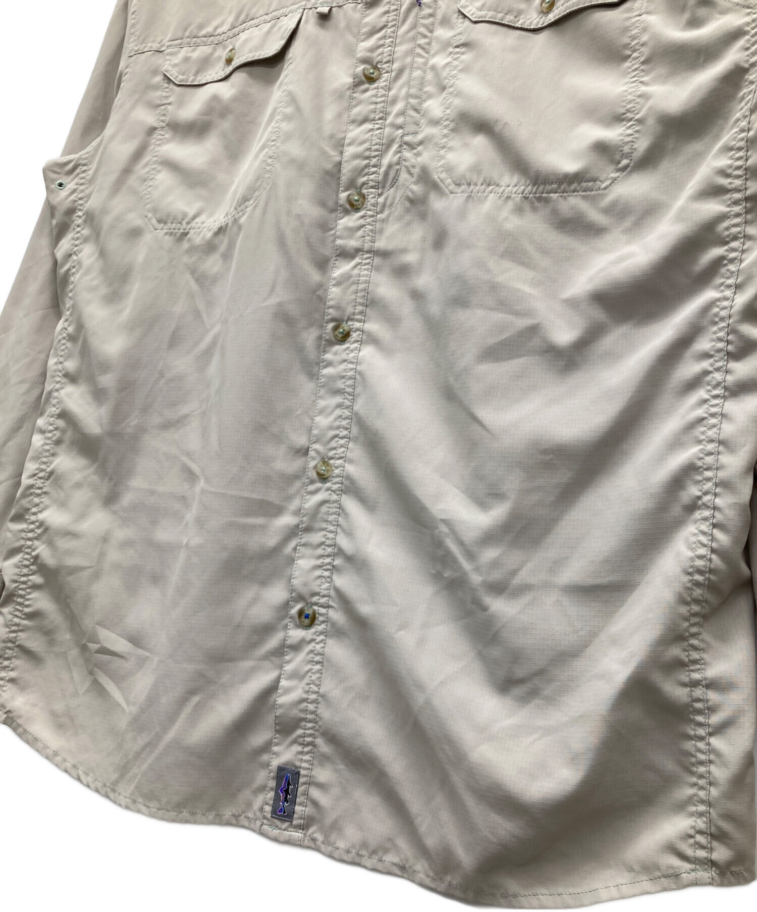 babaco ババコ カジュアルシャツ F ベージュ 【古着】【中古】 古着 90s Patagonia ソリッド 高密度 コットン キャンバス ワーク