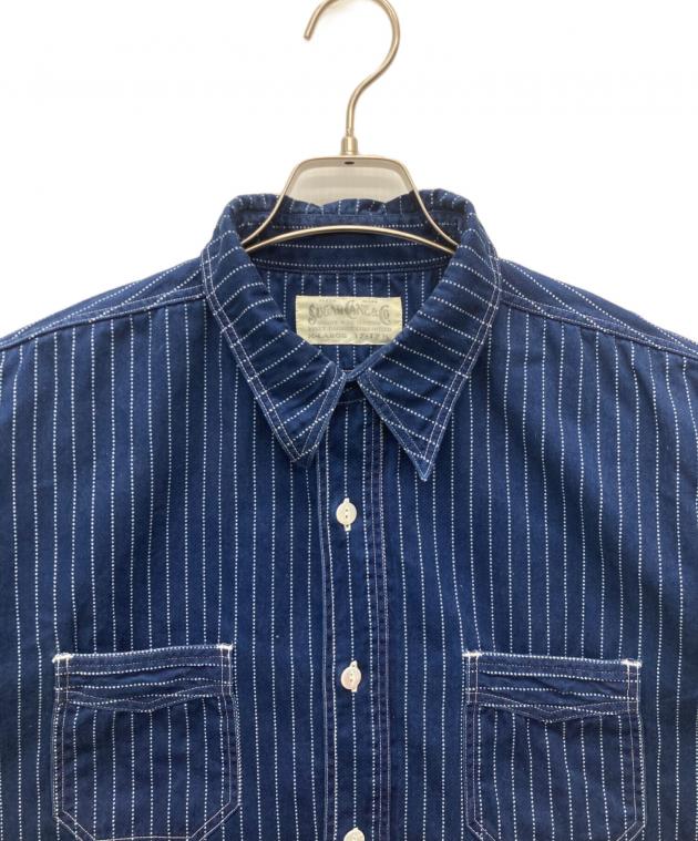 中古・古着通販】SUGAR CANE (シュガーケーン) 半袖シャツ ネイビー