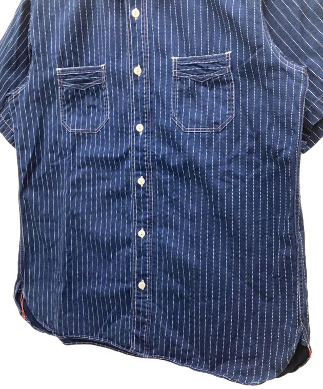 中古・古着通販】SUGAR CANE (シュガーケーン) 半袖シャツ ネイビー