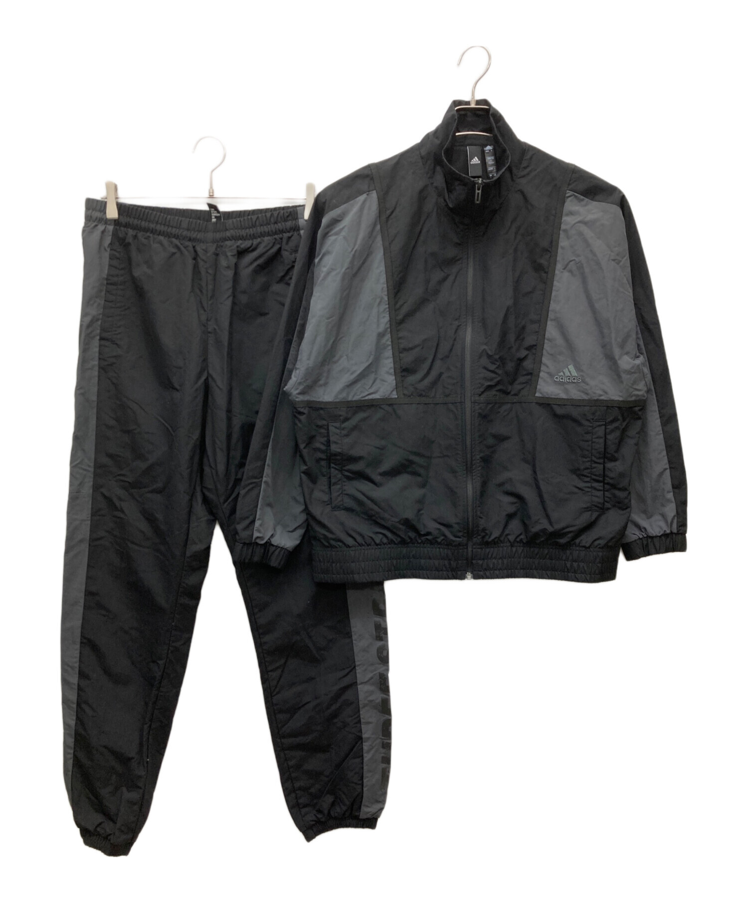 中古・古着通販】adidas (アディダス) ジャージセット ブラック サイズ