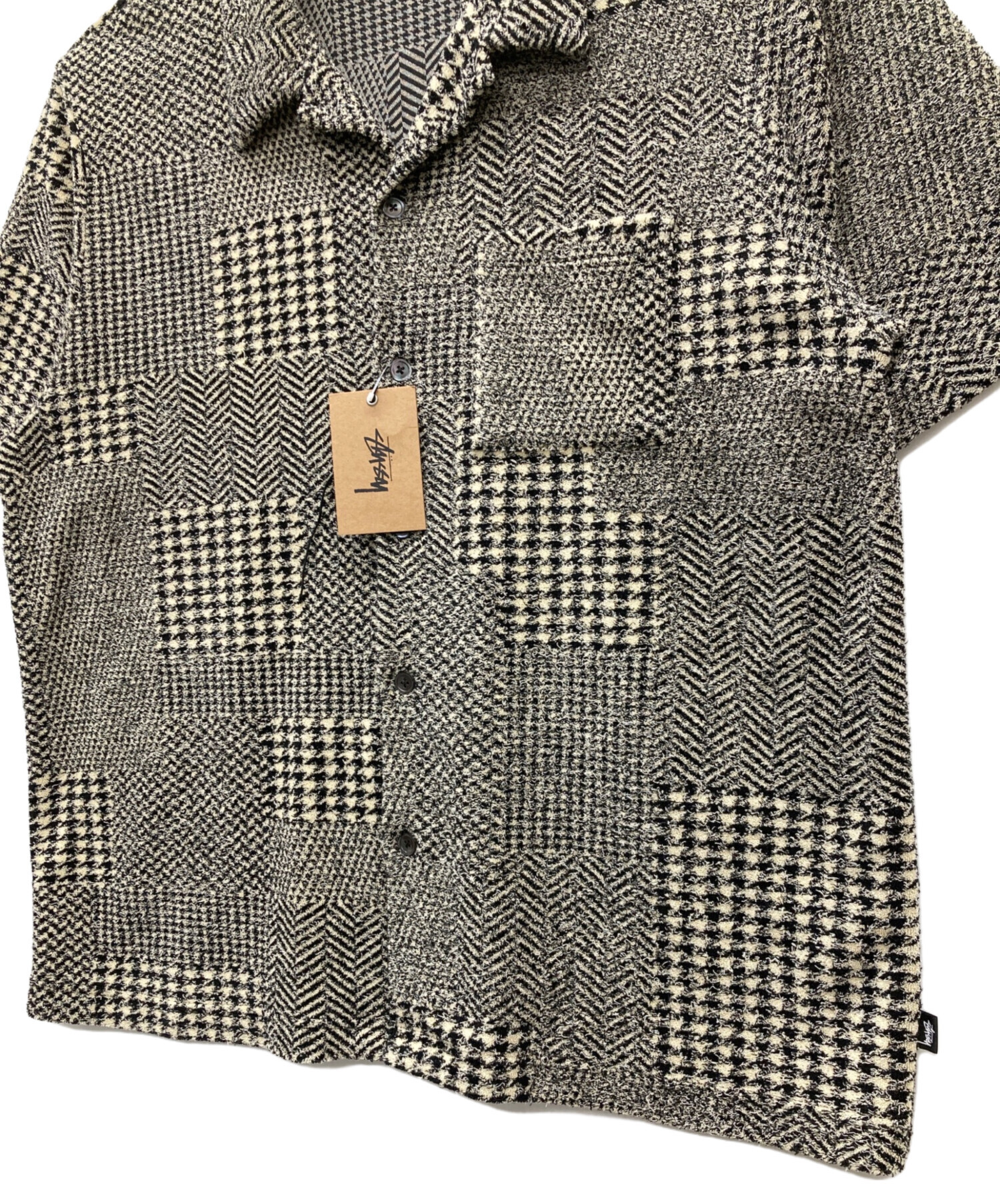 中古・古着通販】stussy (ステューシー) MIXED PATTERN JERSEY SHIRT