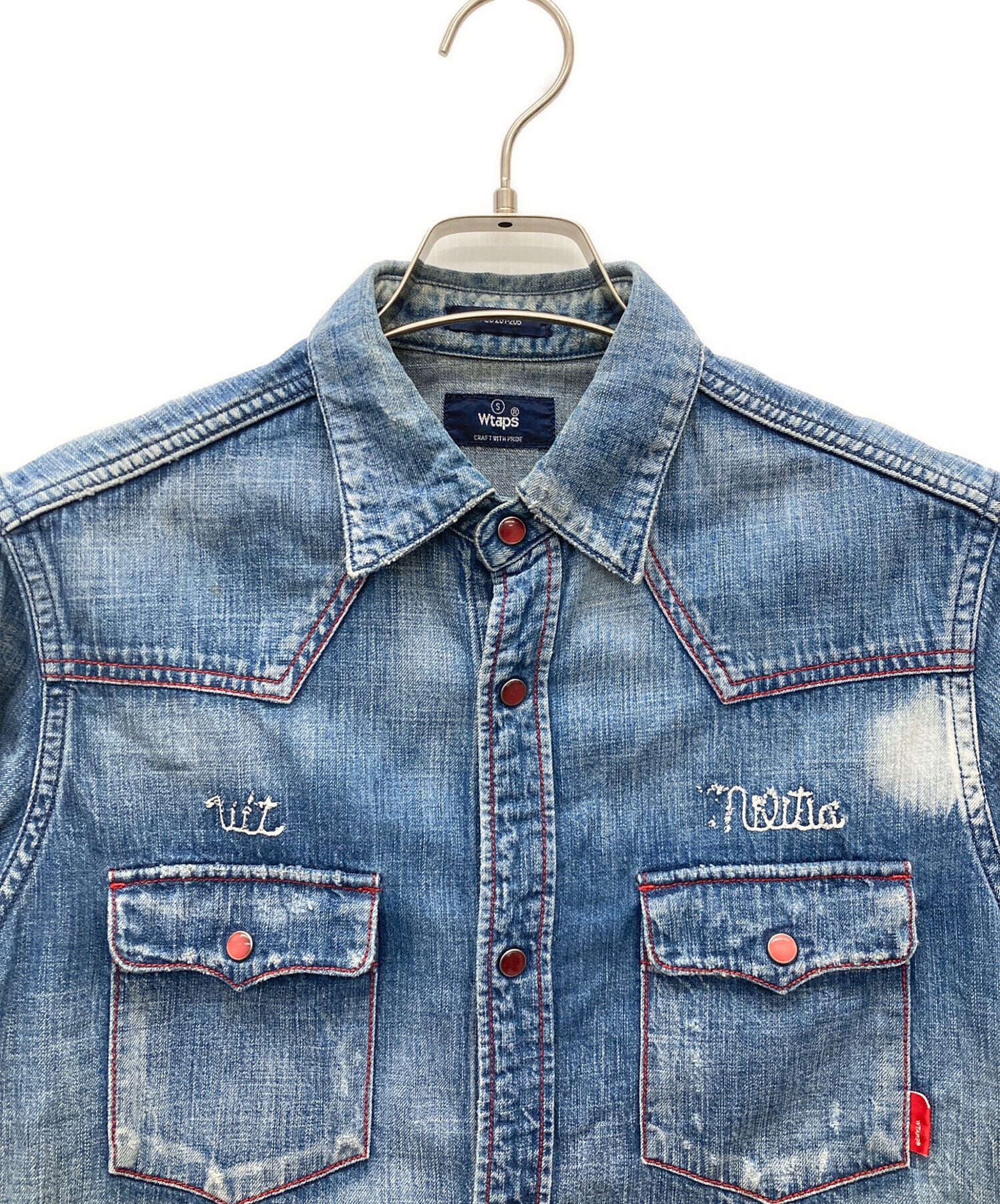 中古・古着通販】WTAPS (ダブルタップス) 12SSウエスタンデニムシャツ
