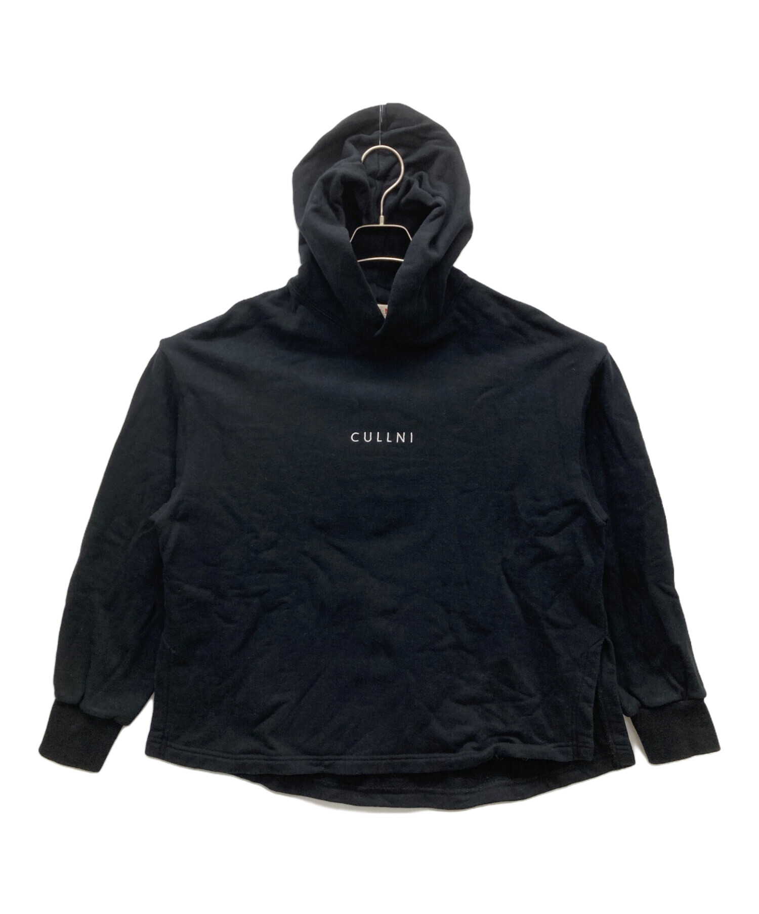 中古・古着通販】CULLNI (クルニ) プルオーバーパーカー ブラック 