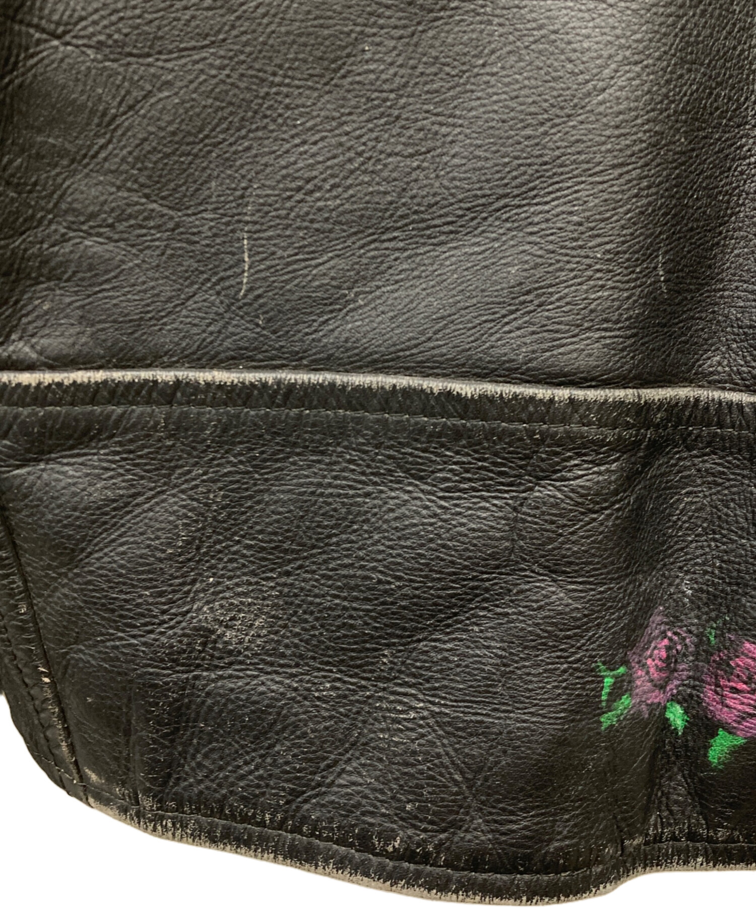 中古・古着通販】triumph (トライアンフ) クロップドレザーライダース