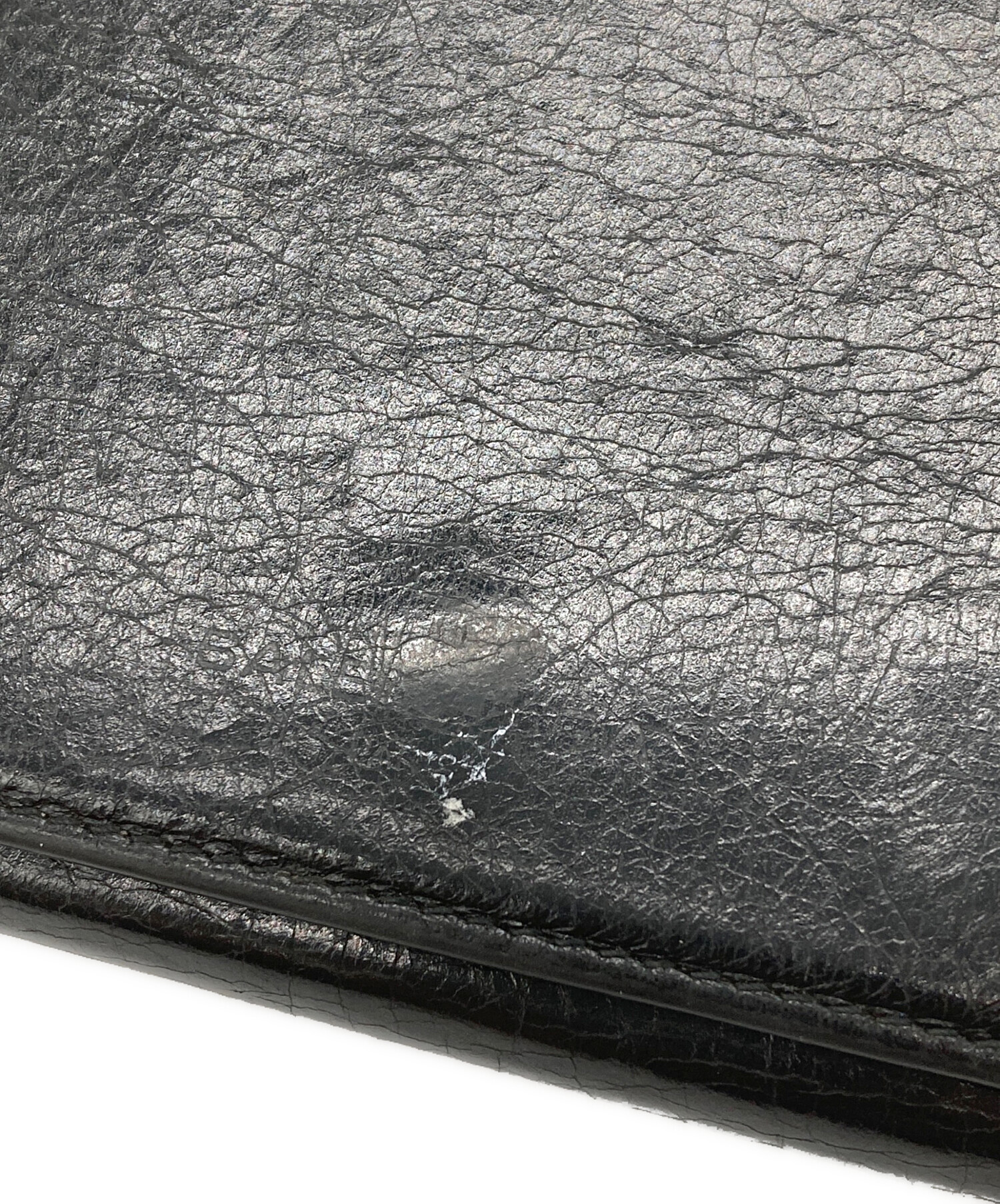 中古・古着通販】BALENCIAGA (バレンシアガ) クラッシュ加工長財布 