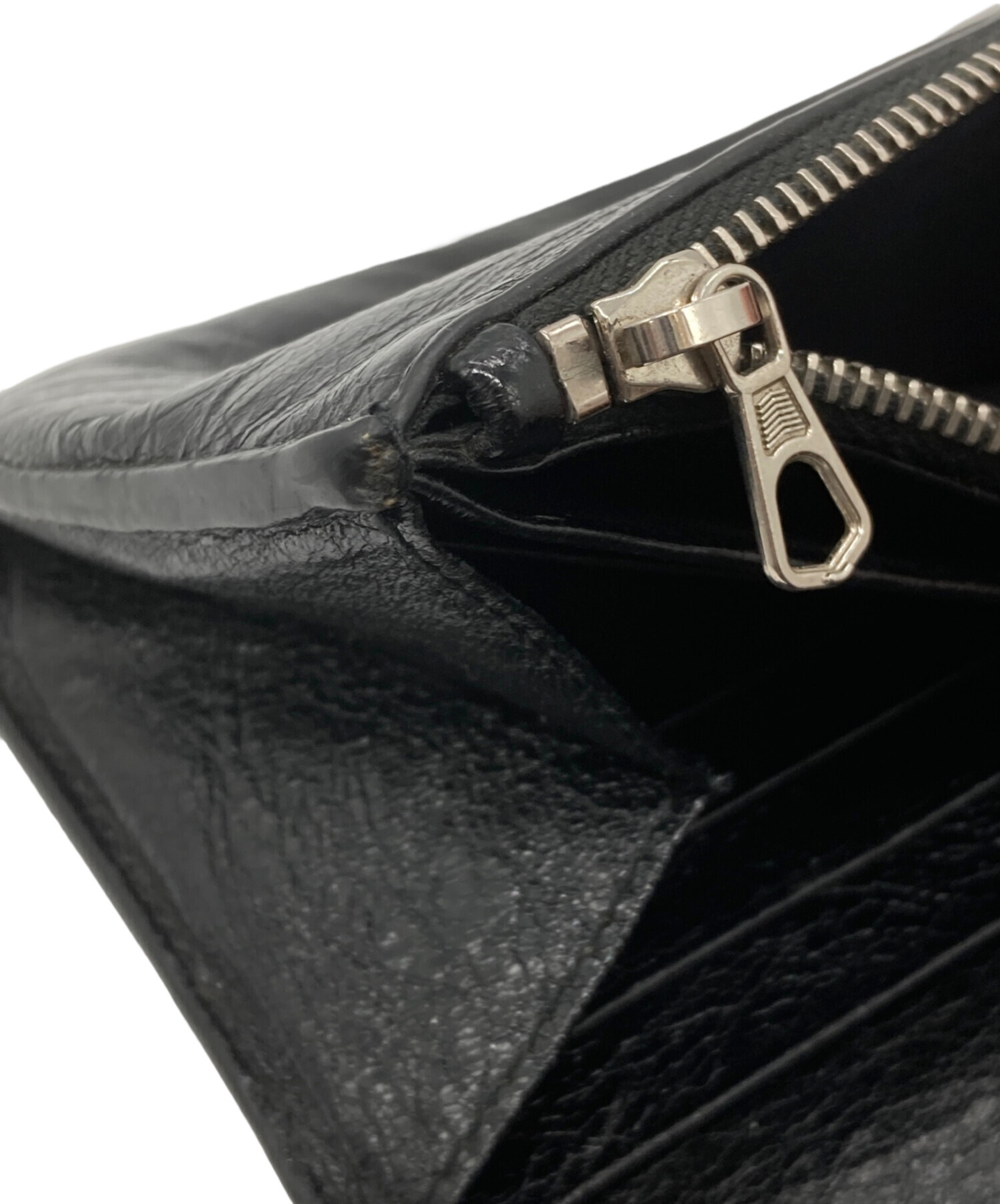 中古・古着通販】BALENCIAGA (バレンシアガ) クラッシュ加工長財布 