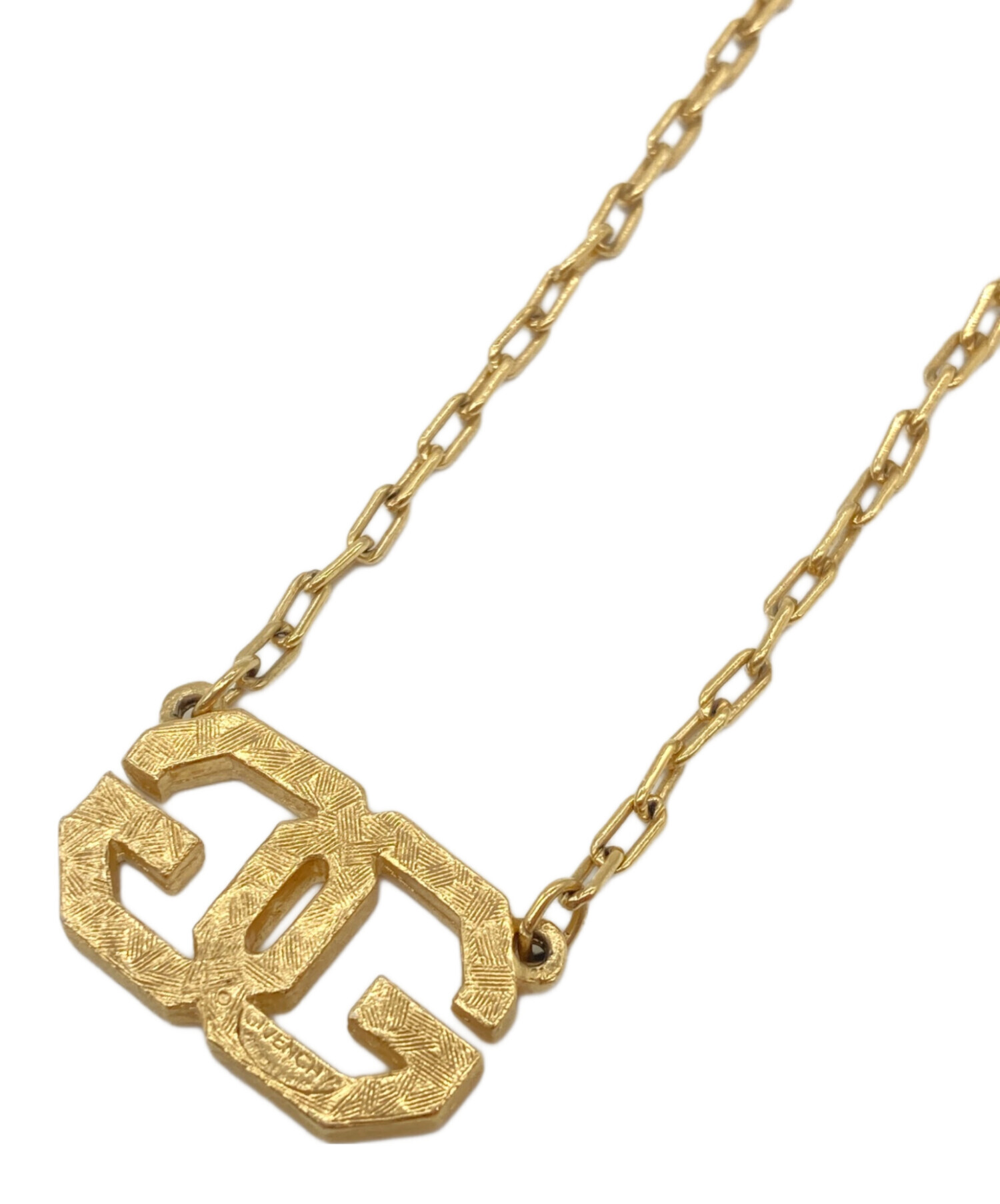 中古・古着通販】GIVENCHY (ジバンシィ) GGロゴネックレス ゴールド