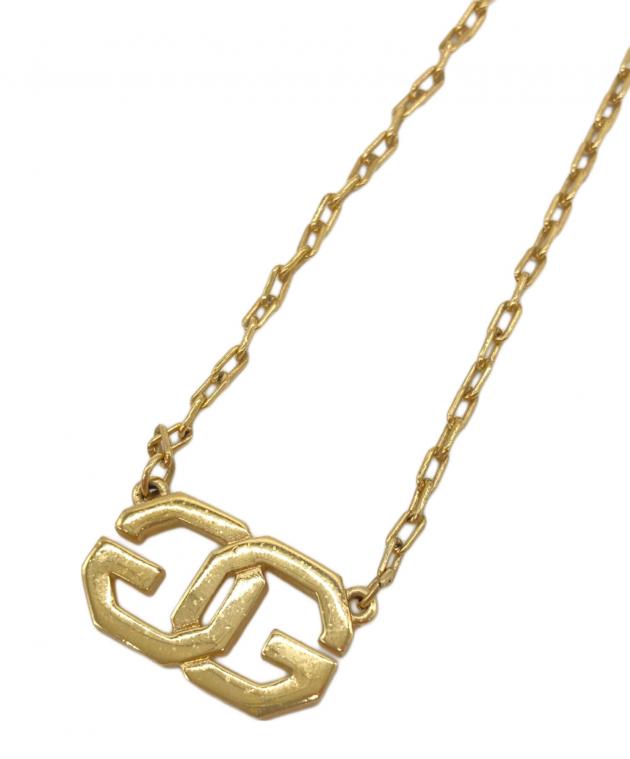 ヴィンテージ GIVENCHY ジバンシー ネックレス ゴールド 良品】ジバンシー GIVENCHY ロゴチェーンネックレス ゴールド