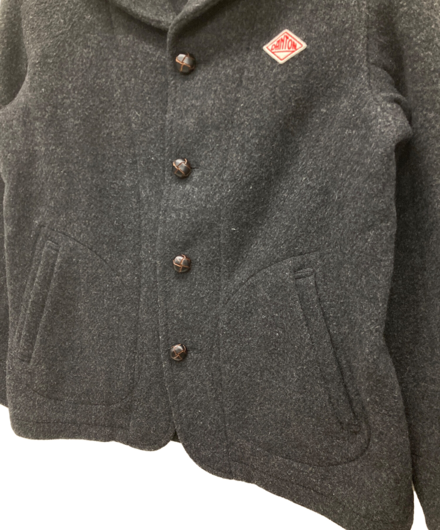 DANTON ダントン 丸襟 ウールモッサジャケット 40 中古・古着通販】DANTON (ダントン) 丸襟ウールモッサジャケット