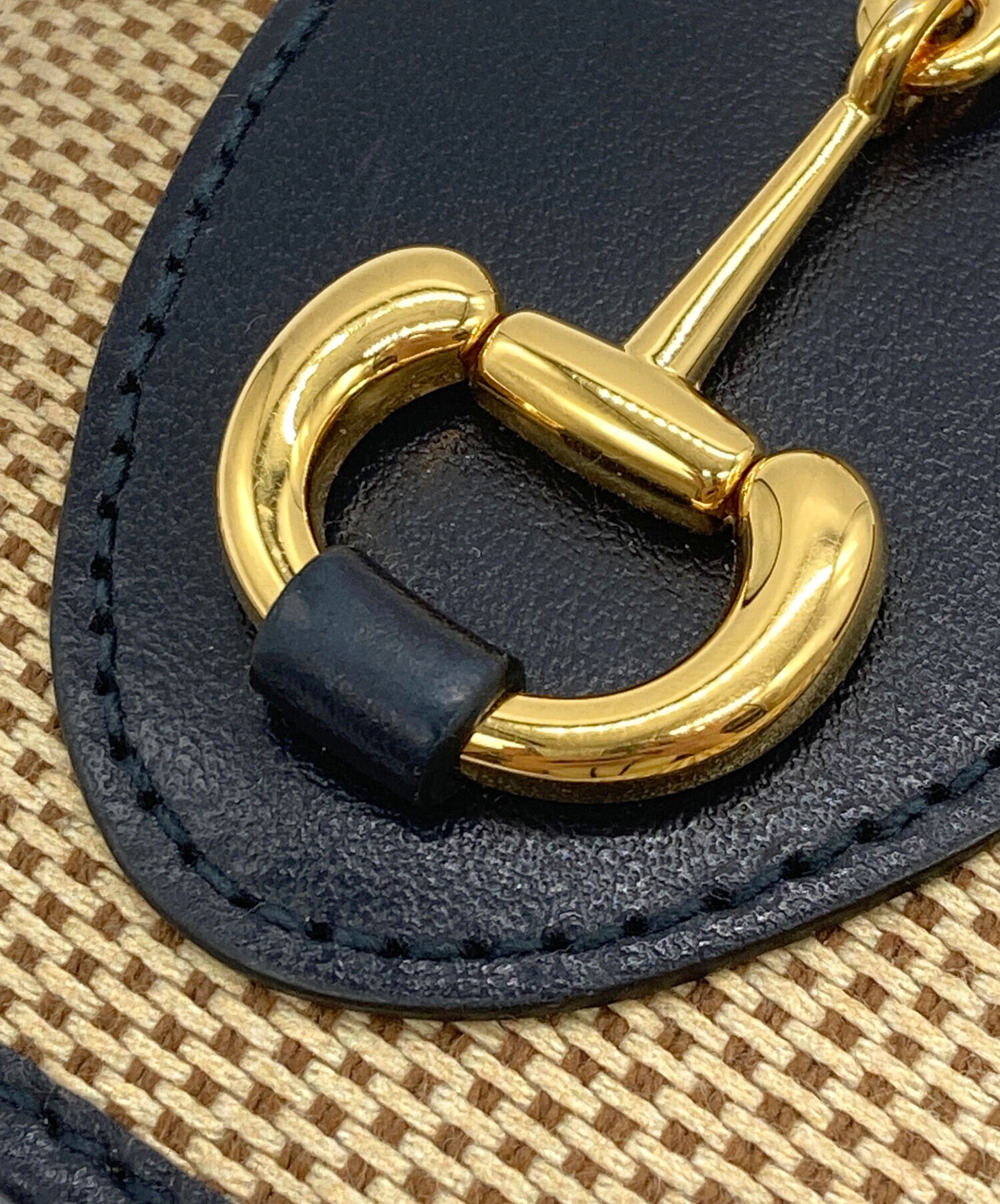 GUCCI 二つ折り財布 ベージュ/ネイビー 【公式通販】