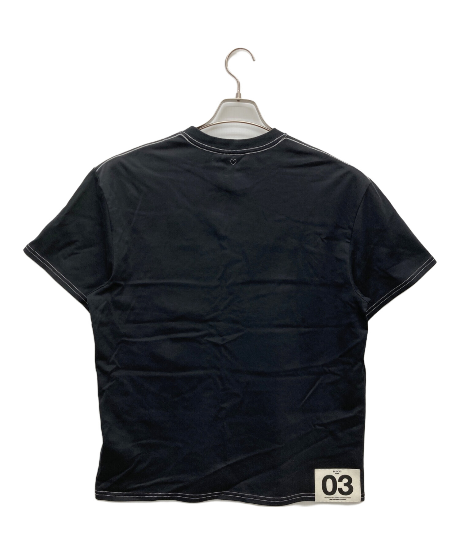 中古・古着通販】BASICK (ベイシックス) ポケットTシャツ ブラック