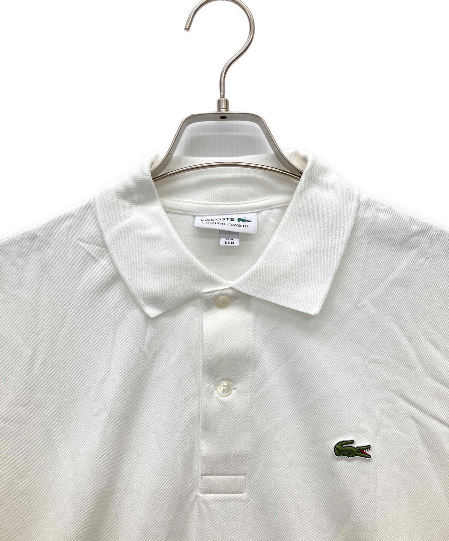 中古・古着通販】LACOSTE (ラコステ) ライトポロシャツ ホワイト