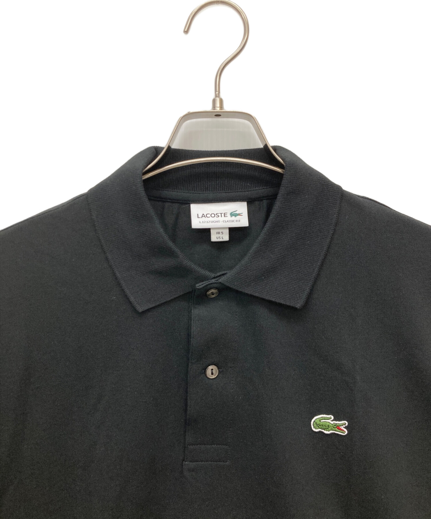 中古・古着通販】LACOSTE (ラコステ) ライトポロシャツ ブラック 