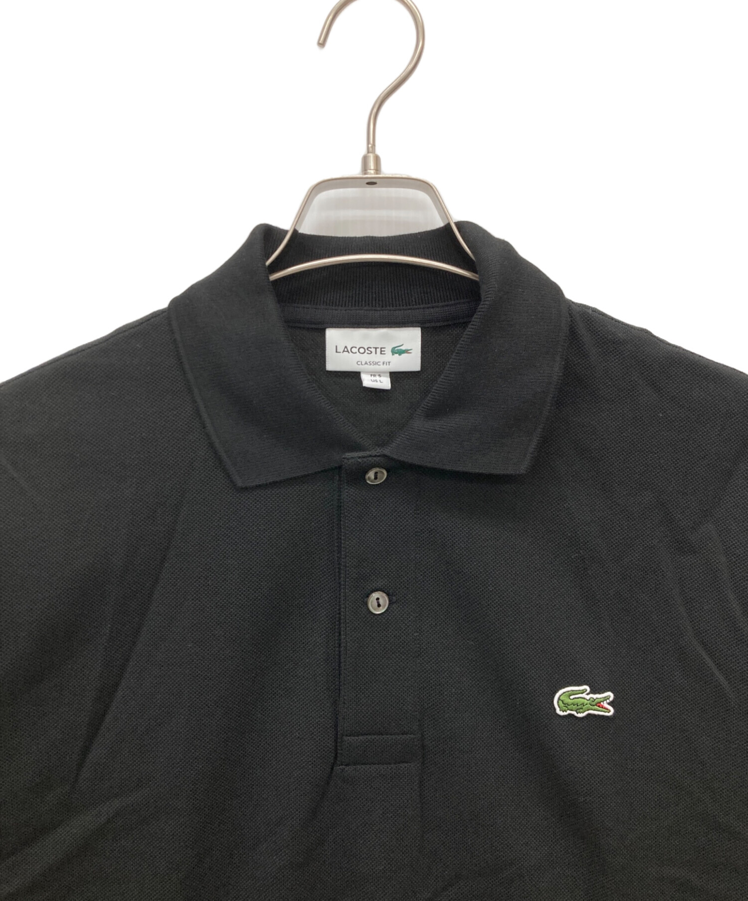 中古・古着通販】LACOSTE (ラコステ) ポロシャツ ブラック サイズ:L