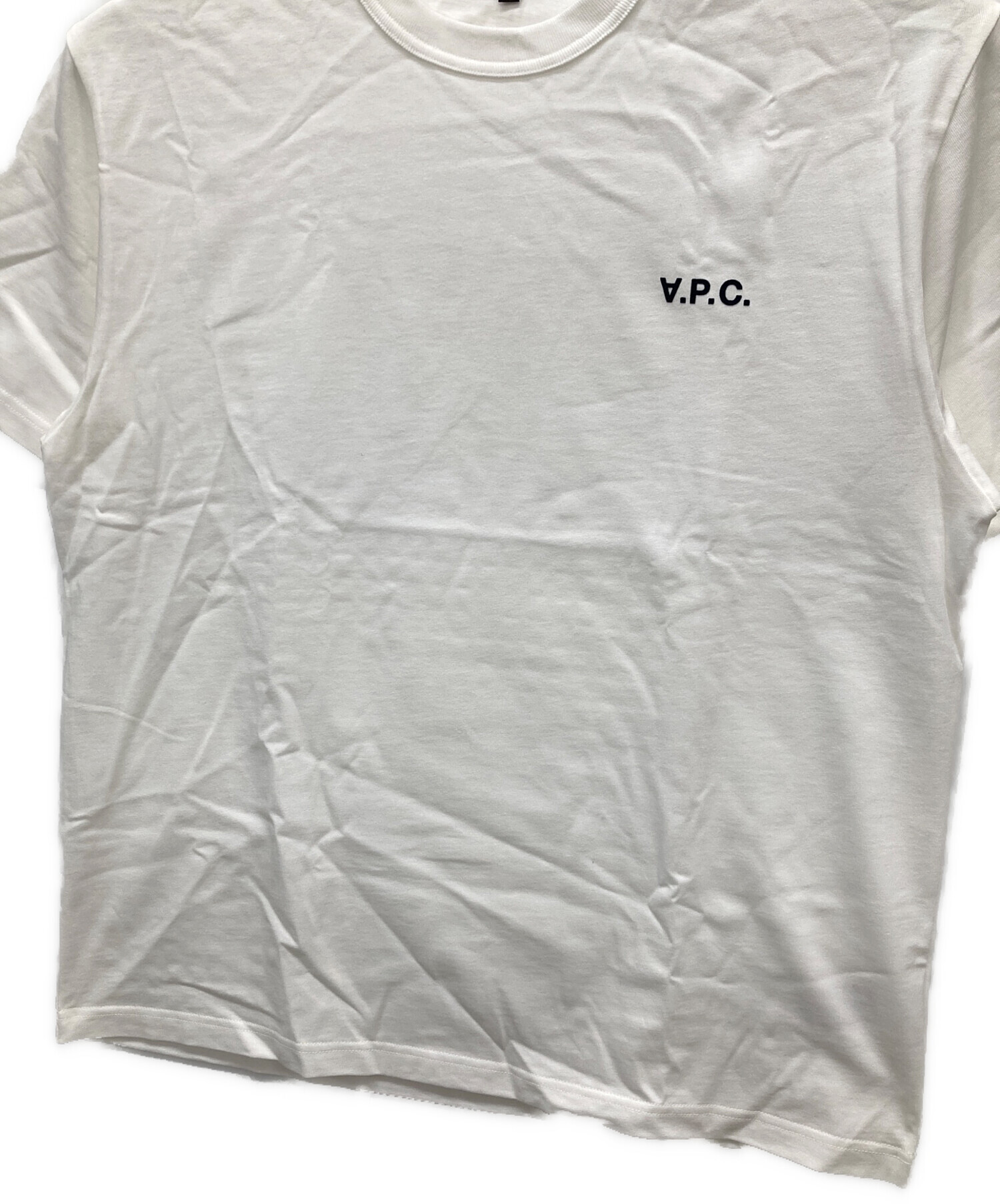 中古・古着通販】A.P.C. (アーペーセー) 反転ロゴTシャツ ホワイト 