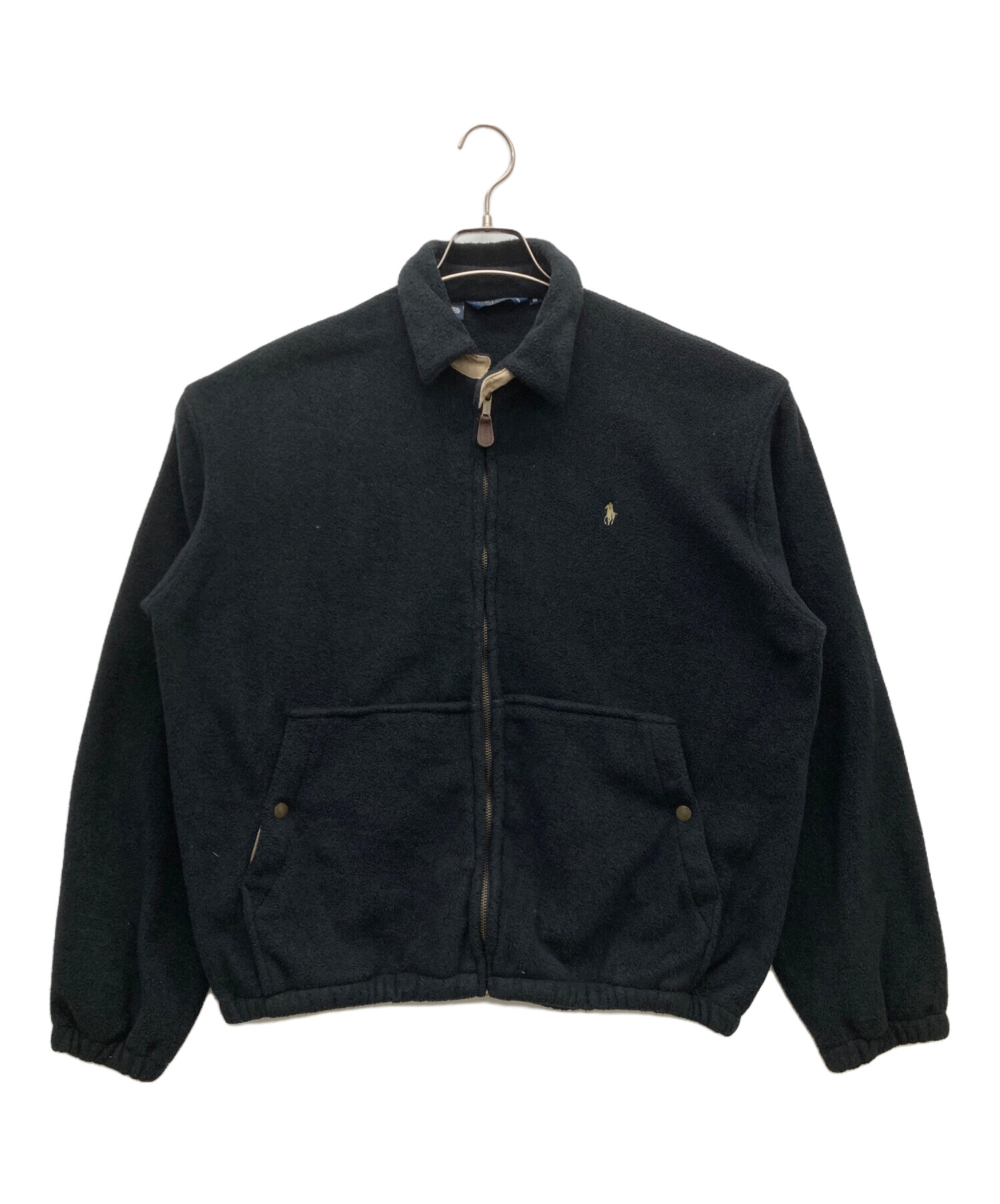 ラルフローレン フリースシャツ ジャケット 90s M ブラック 古着 ～90年代 ラルフローレン Ralph Lauren POLO by Ralph Lauren