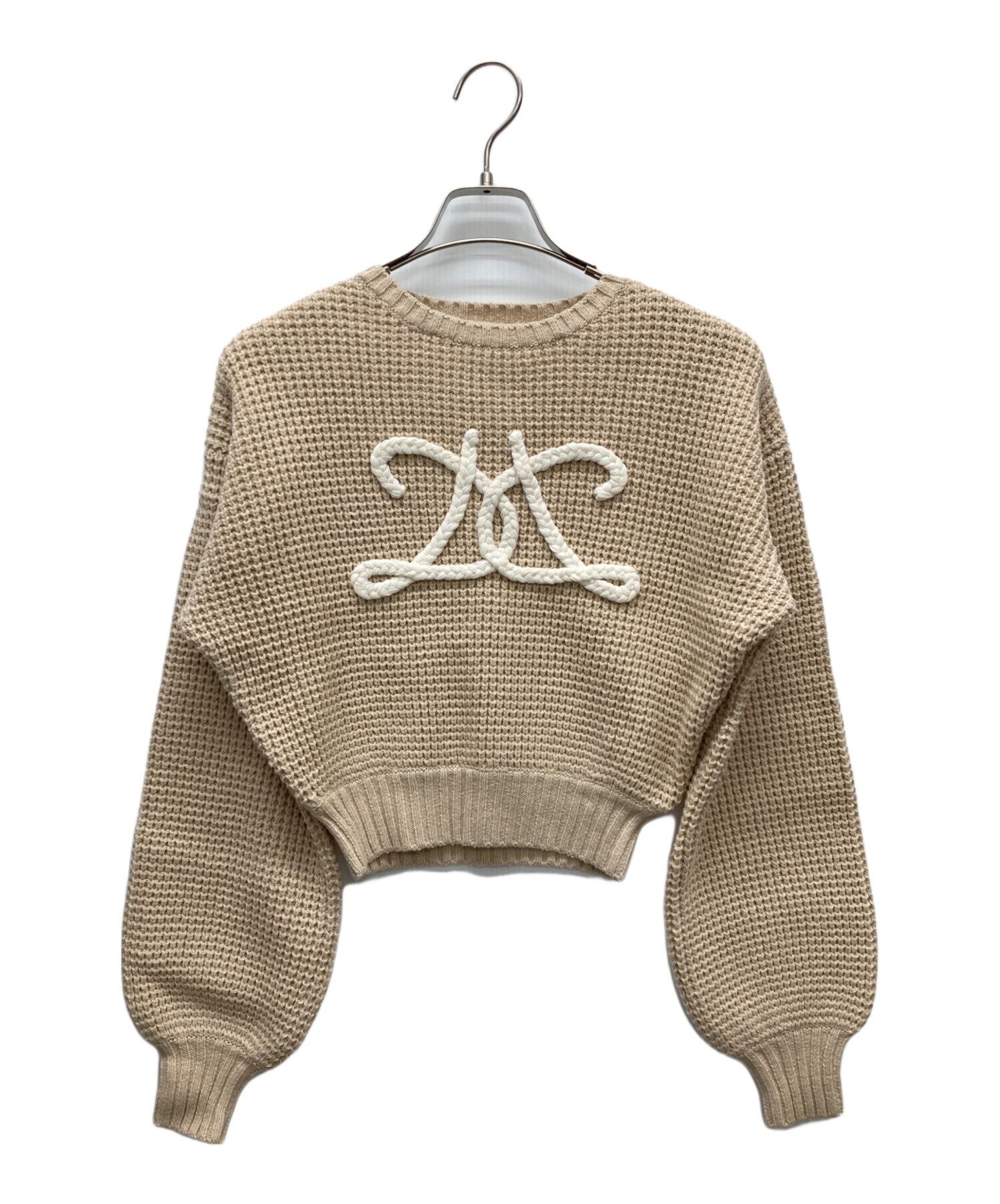 中古・古着通販】darich (ダーリッチ) ロゴワッフルニットトプス  