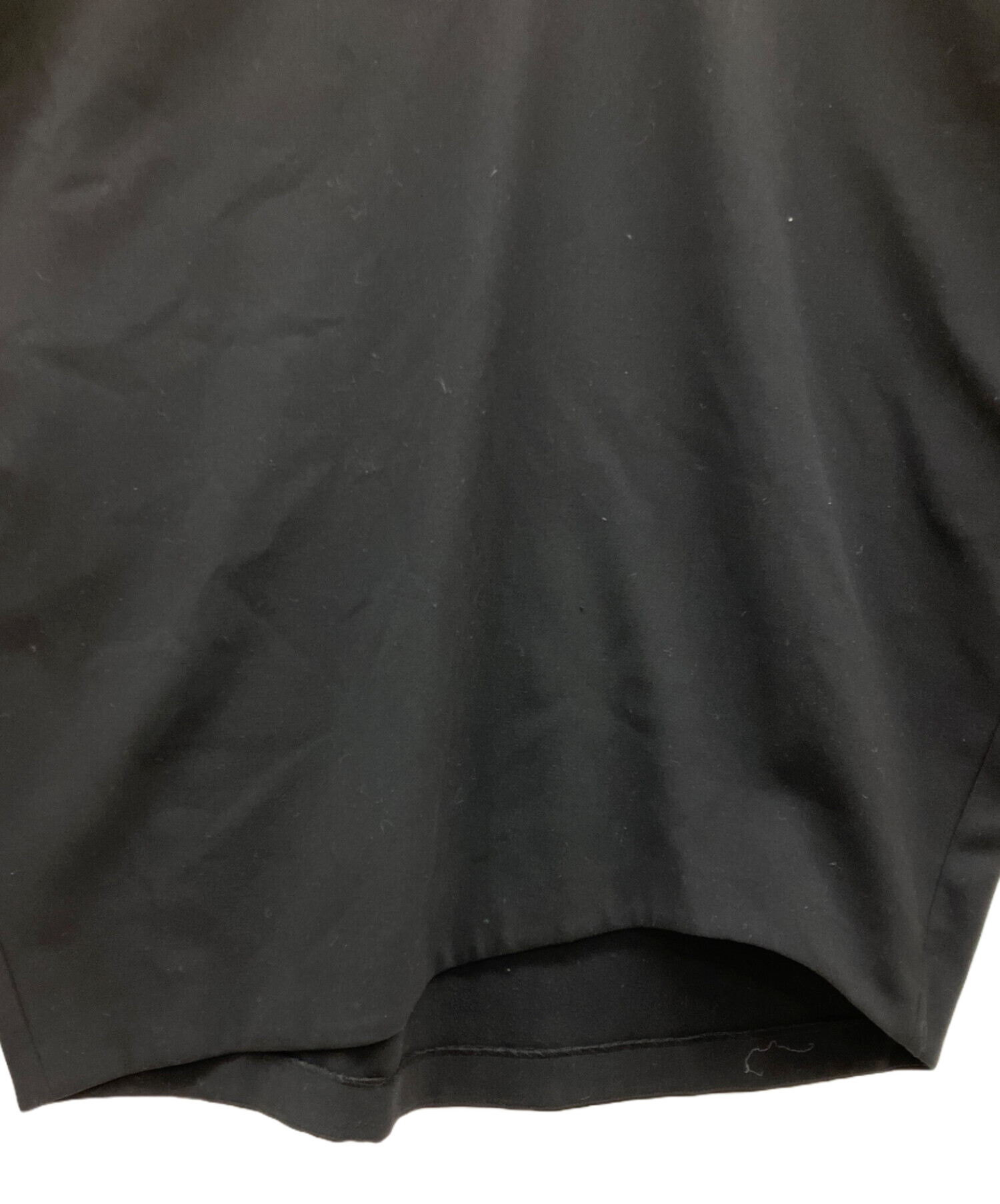 中古・古着通販】ENFOLD (エンフォルド) 半袖ワンピース ブラック