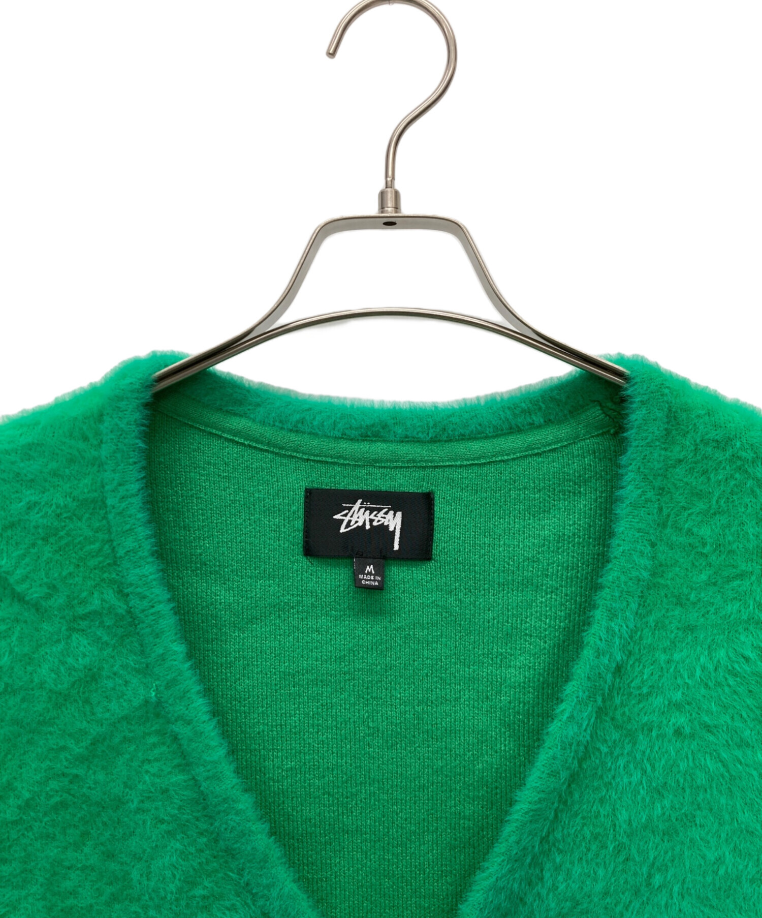 中古・古着通販】stussy (ステューシー) シャギーニット グリーン