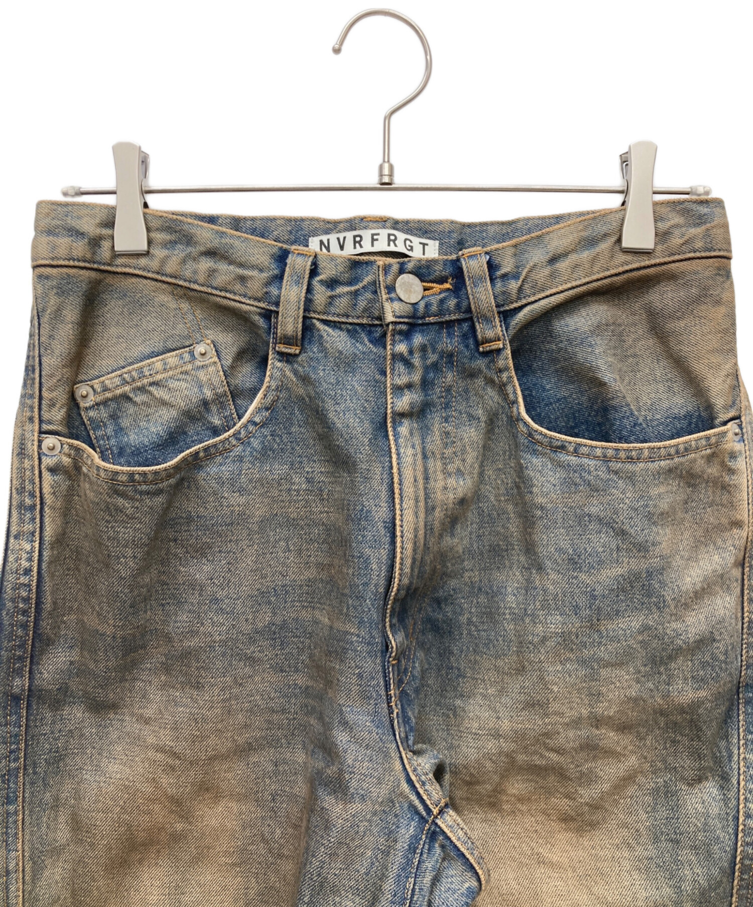 中古・古着通販】NVRFRGT (ネヴァーフォーゲット) デニムパンツ サイズ 