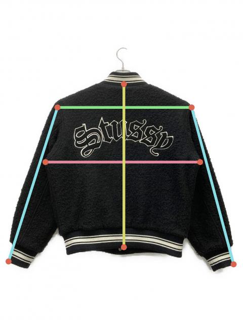 中古・古着通販】stussy (ステューシー) スタジャン ブラック サイズ:M