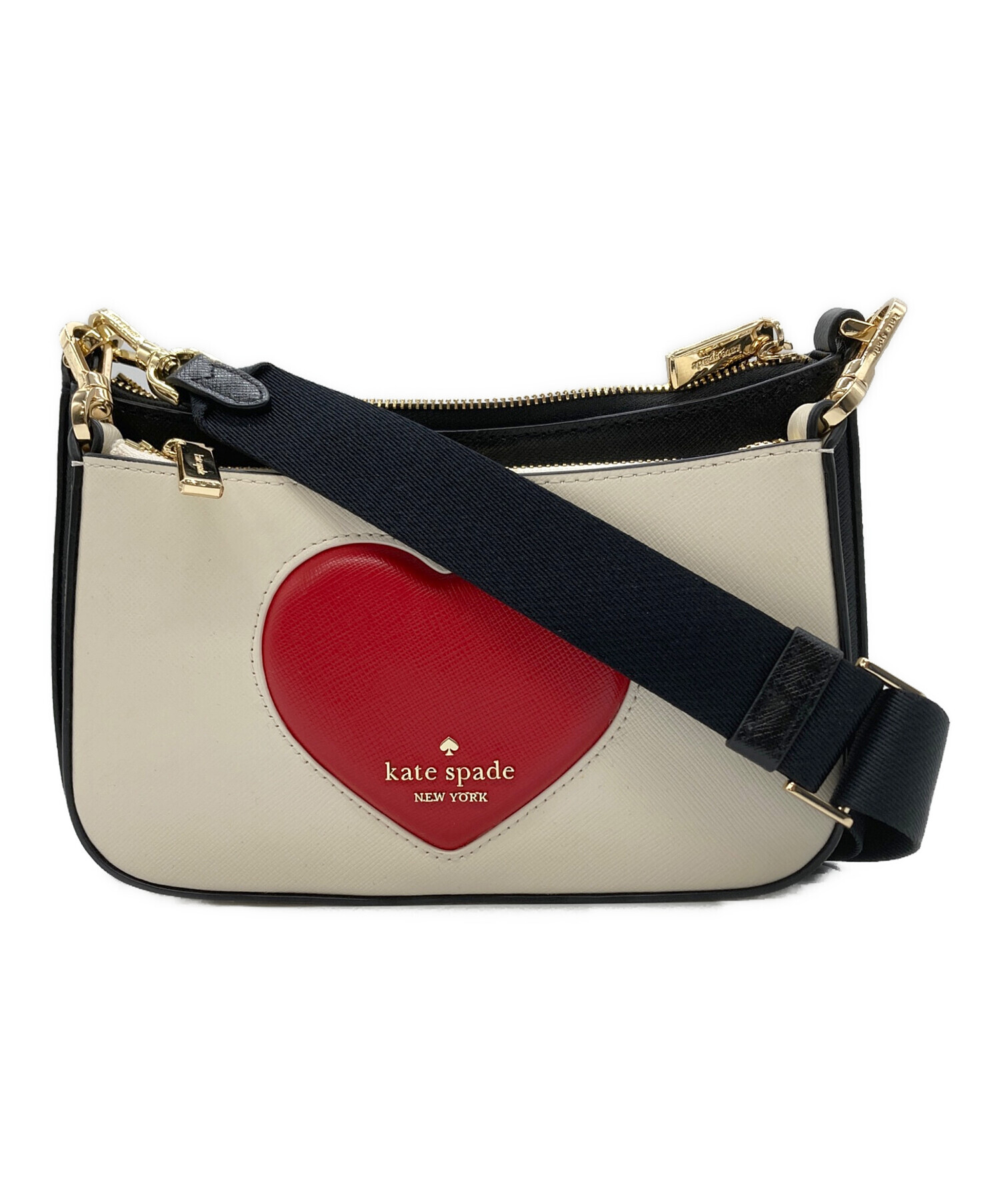 ケイトスペード kate spade  ロゴ  ショルダーバッグ レザー レディース  中古 中古・古着通販】Kate Spade (ケイトスペード) クロスボディバッグ