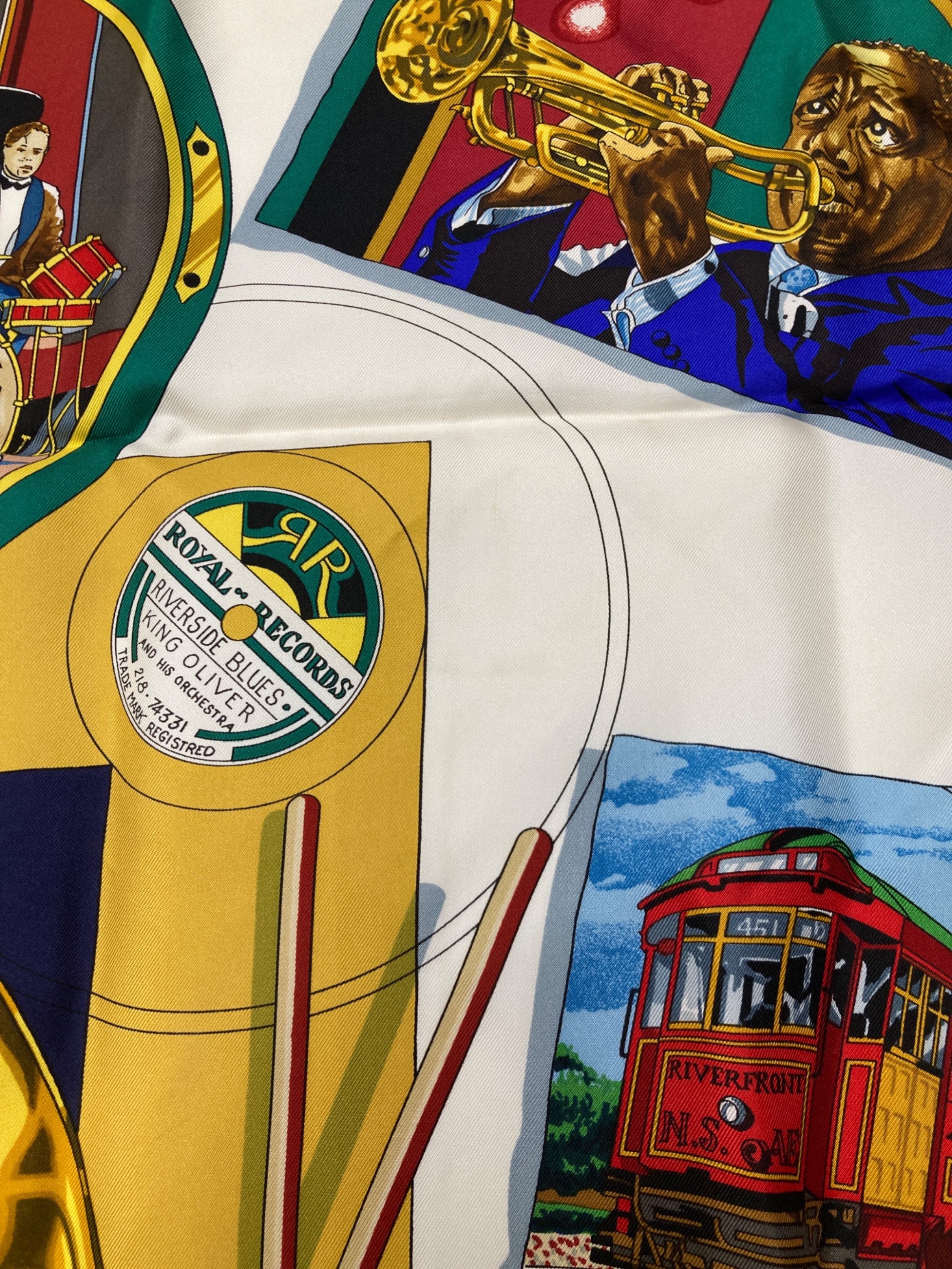 中古・古着通販】HERMES (エルメス) スカーフ ネイビー｜ブランド