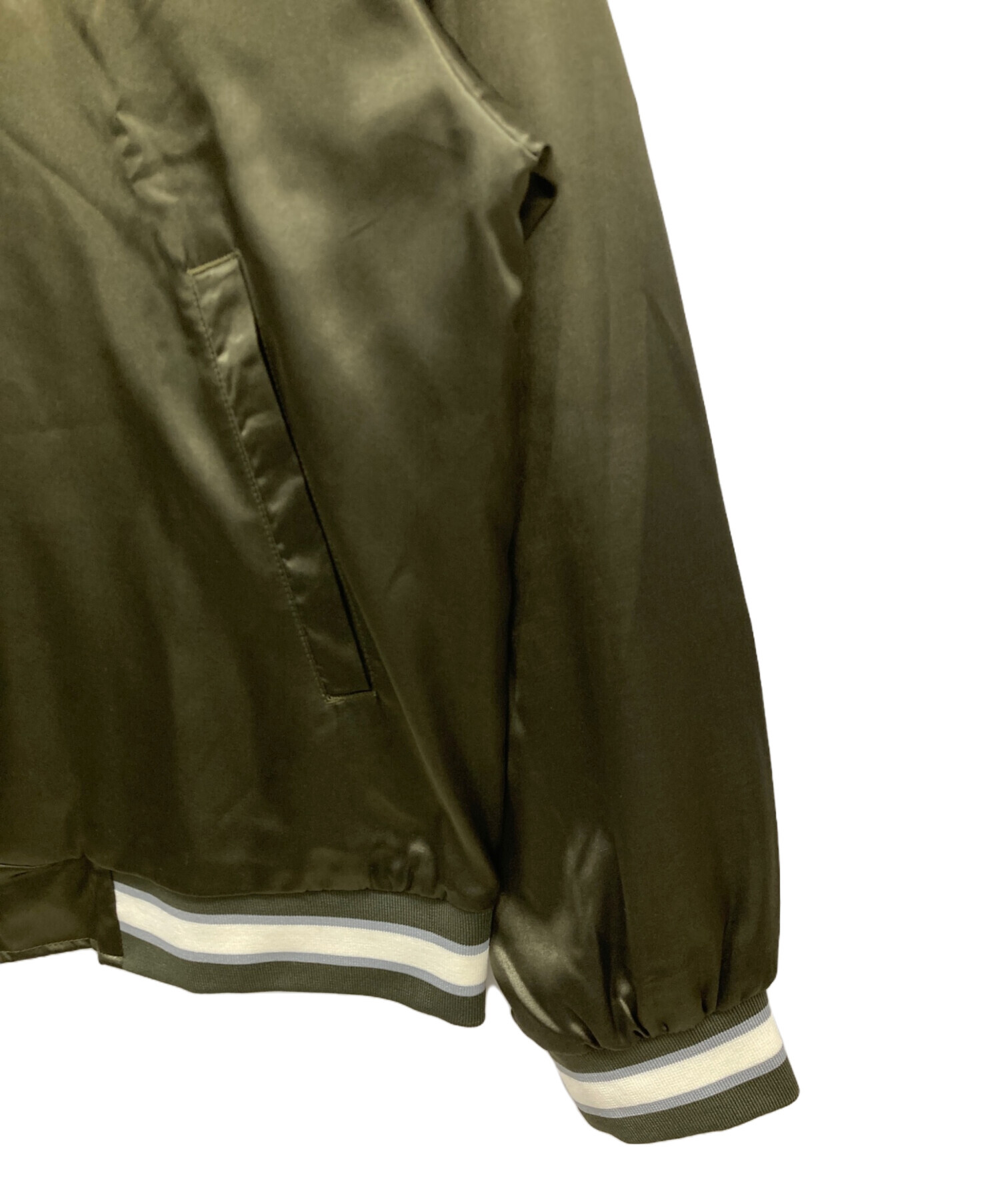 中古・古着通販】HUF (ハフ) スタジャン カーキ サイズ:XL｜ブランド 
