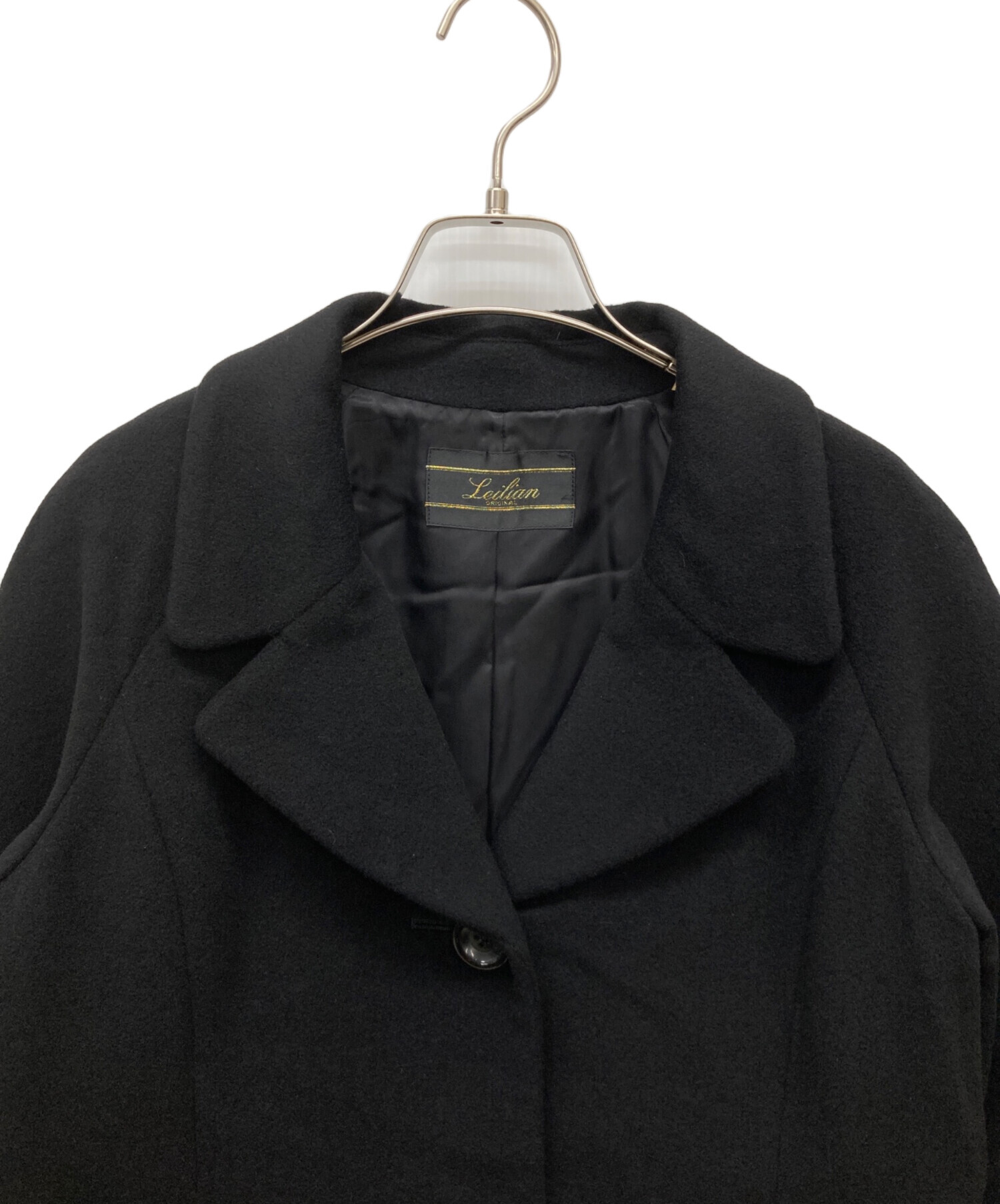 中古・古着通販】Leilian (レリアン) カシミヤコート ブラック サイズ