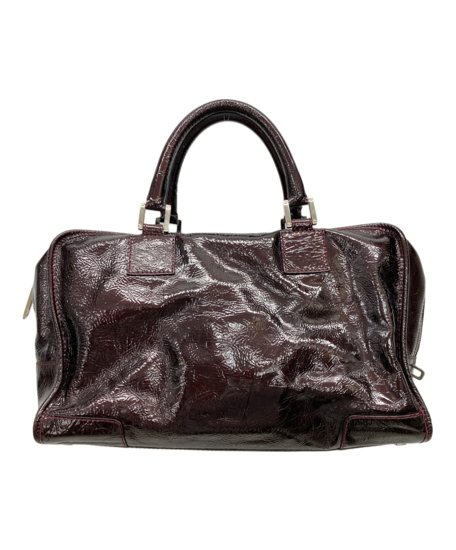 中古・古着通販】LOEWE (ロエベ) ハンドバッグ ワインレッド｜ブランド