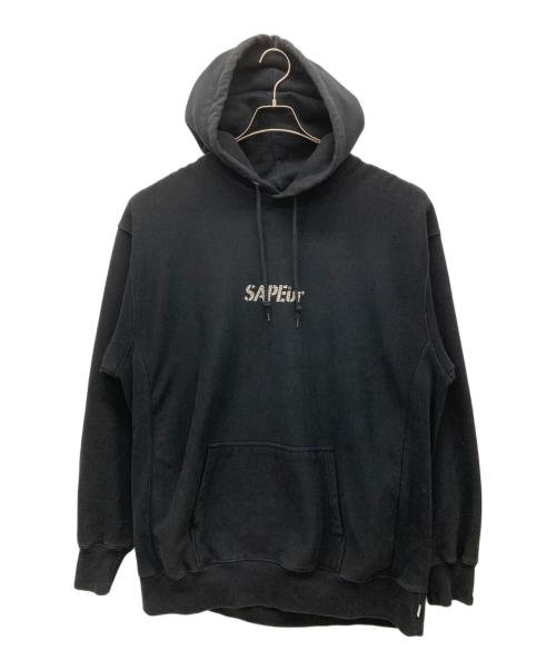 中古・古着通販】SAPEur (サプール) パーカー ブラック サイズ:SIZE
