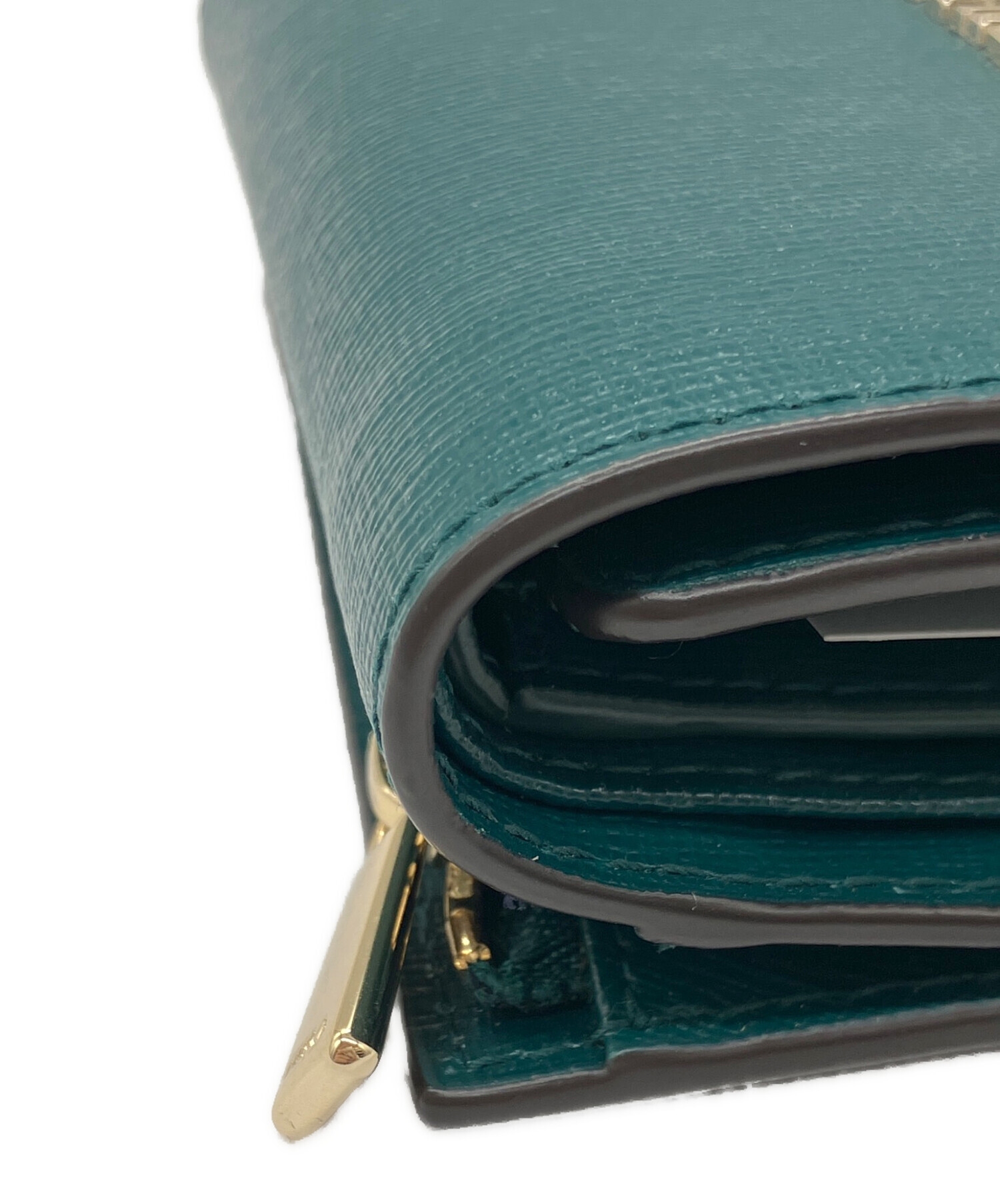 中古・古着通販】FURLA (フルラ) 3つ折り財布 グリーン｜ブランド