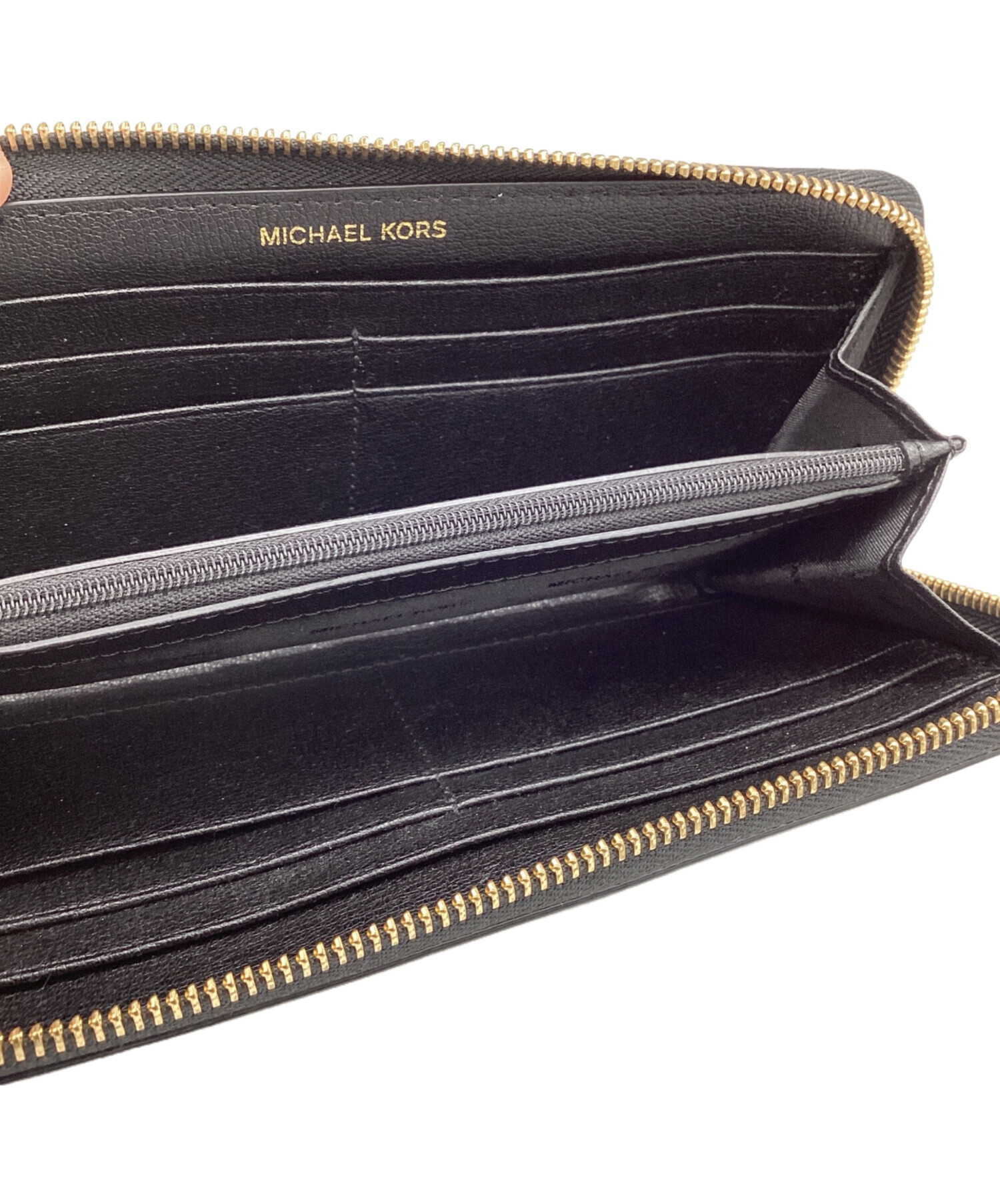 中古・古着通販】MICHAEL KORS (マイケル・コース) 長財布 ブラック 