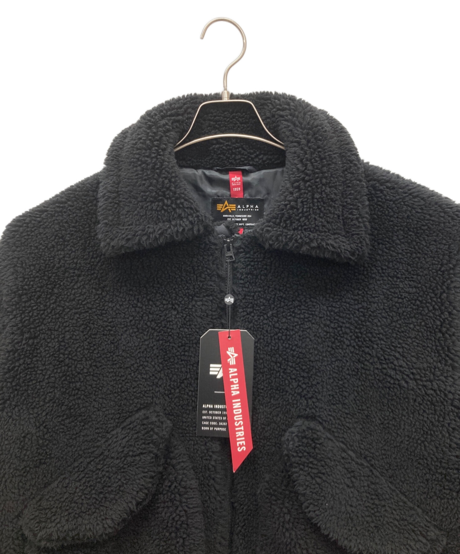 中古・古着通販】ALPHA (アルファ) フリースジャケット ブラック