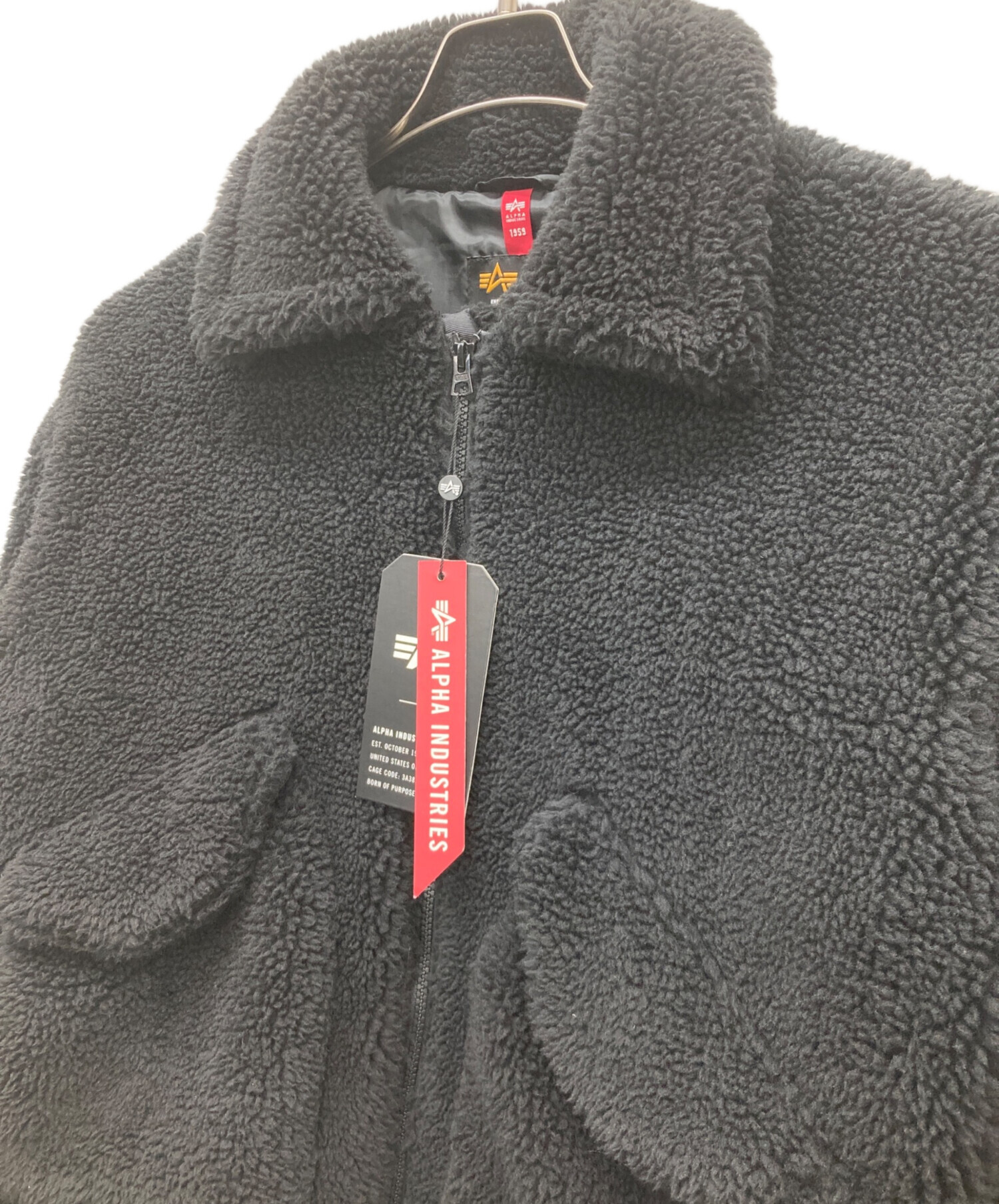 中古・古着通販】ALPHA (アルファ) フリースジャケット ブラック 