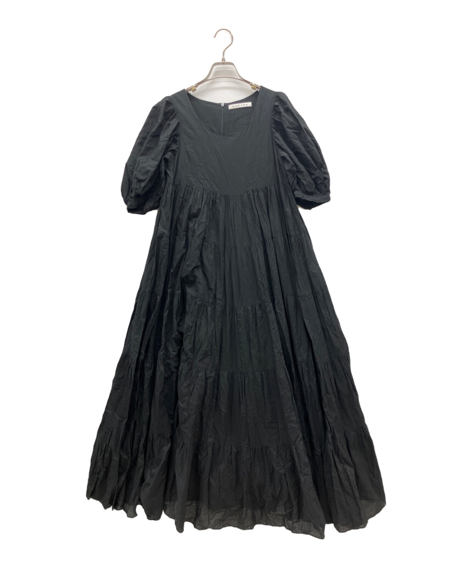 中古・古着通販】MARIHA (マリハ) 半袖ワンピース ブラック サイズ:36