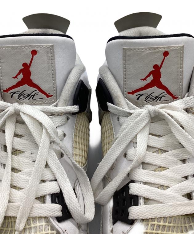 中古・古着通販】NIKE (ナイキ) エアジョーダン4 レトロ ホワイト 