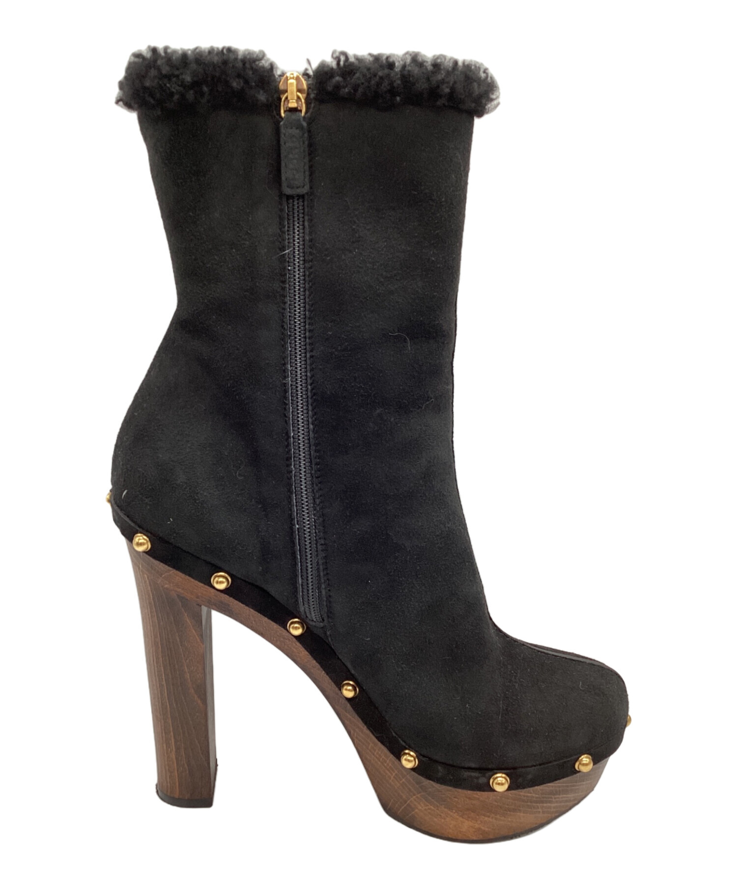 中古・古着通販】GUCCI (グッチ) ブーツ ブラック サイズ:37 1/2