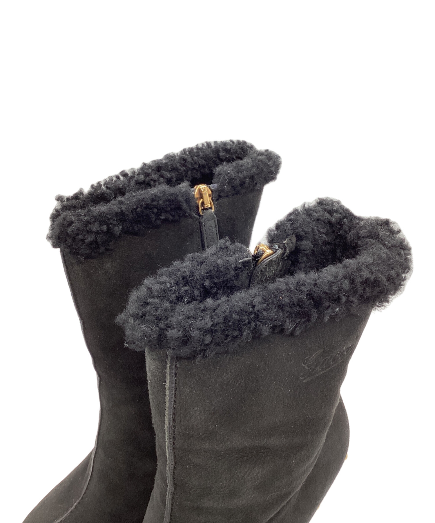 中古・古着通販】GUCCI (グッチ) ブーツ ブラック サイズ:37 1/2