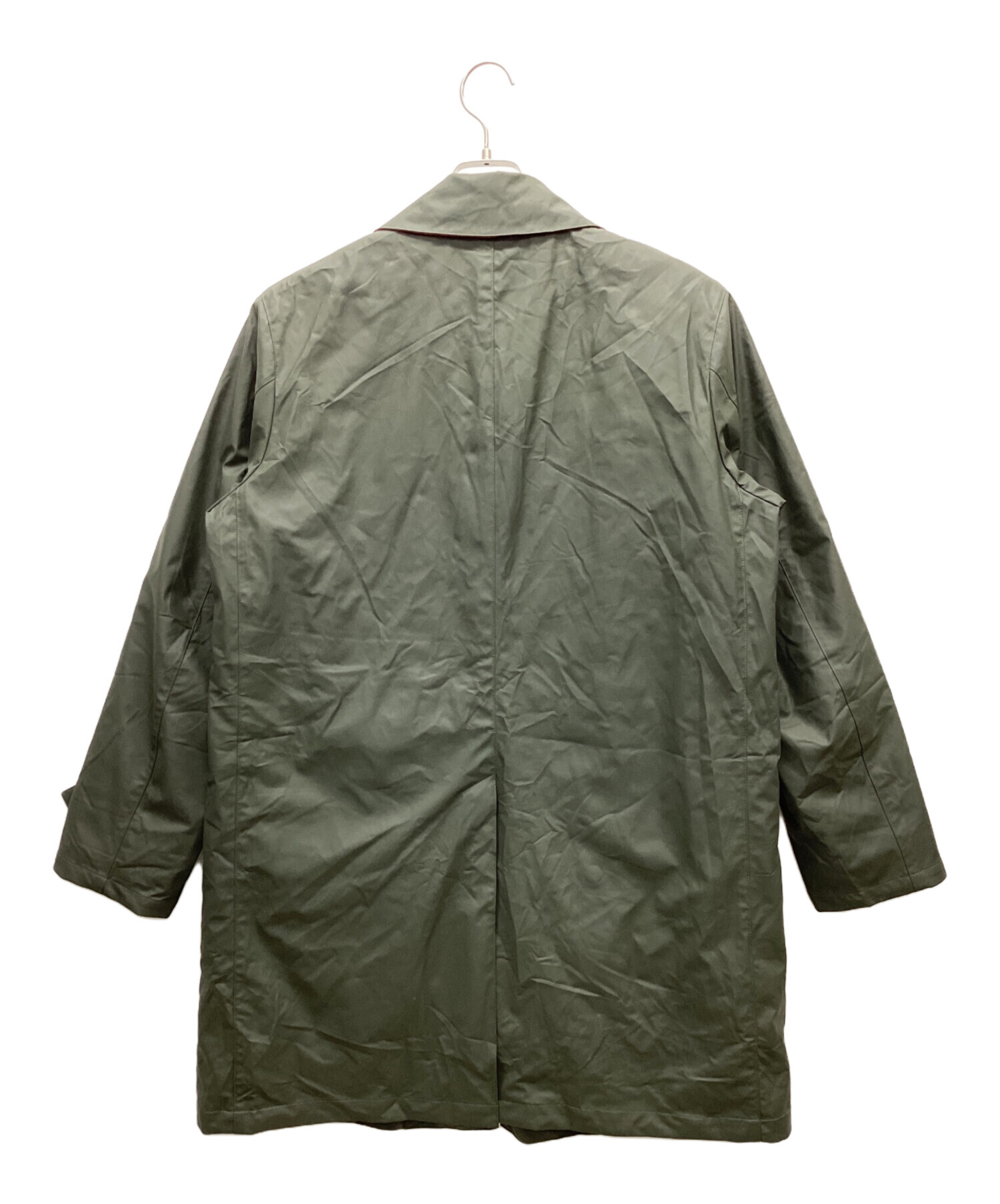 【レア】サイコバニー ステンカラーコート モスグリーン ライナー付 樹脂加工 M レア】サイコバニー ステンカラーコート モスグリーン ライナー付 樹脂